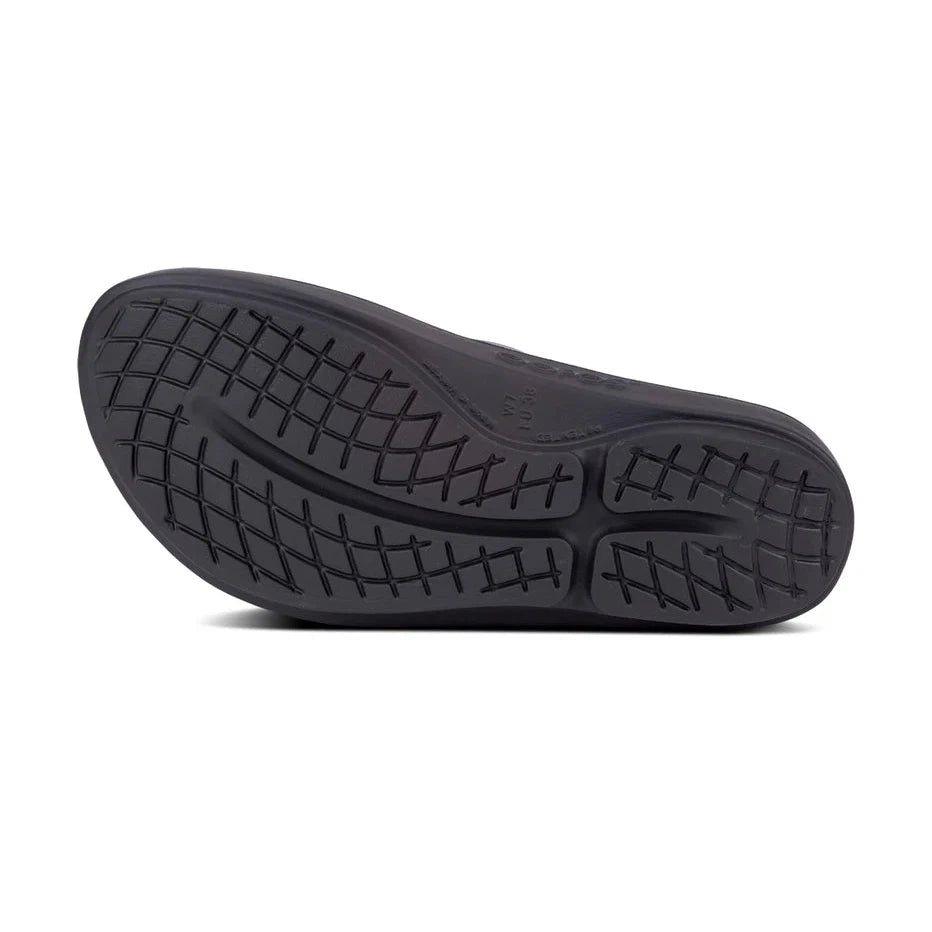 Oolala Women's Comfortable Black Sandals - Breathable & Lightweight for Beach, Walking & Summer Outfits