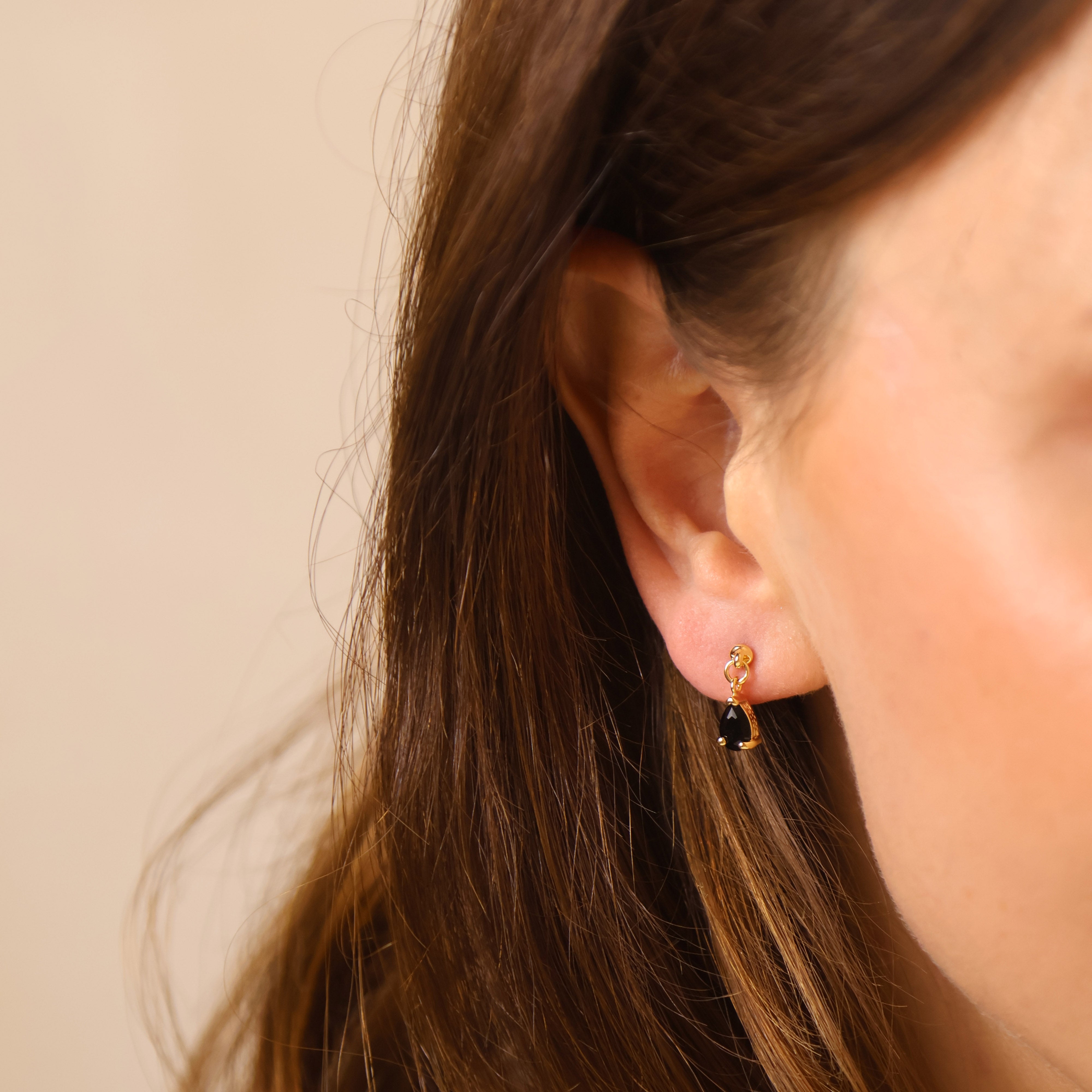 18K Gold Filled Colored CZ Teardrop Earrings for Women - Elegant Cubic Zirconia Dangle Drop Earrings for Party, Wedding & Evening Wear