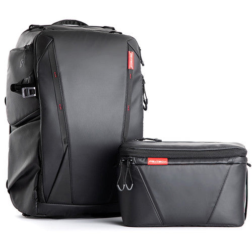 PGYTECH OneMo 25L Camera Backpack with Shoulder Bag - Waterproof DSLR Photography Backpack for Travel & Hiking (Twilight Black) - Perfect for Outdoor Adventures & Professional Photographers