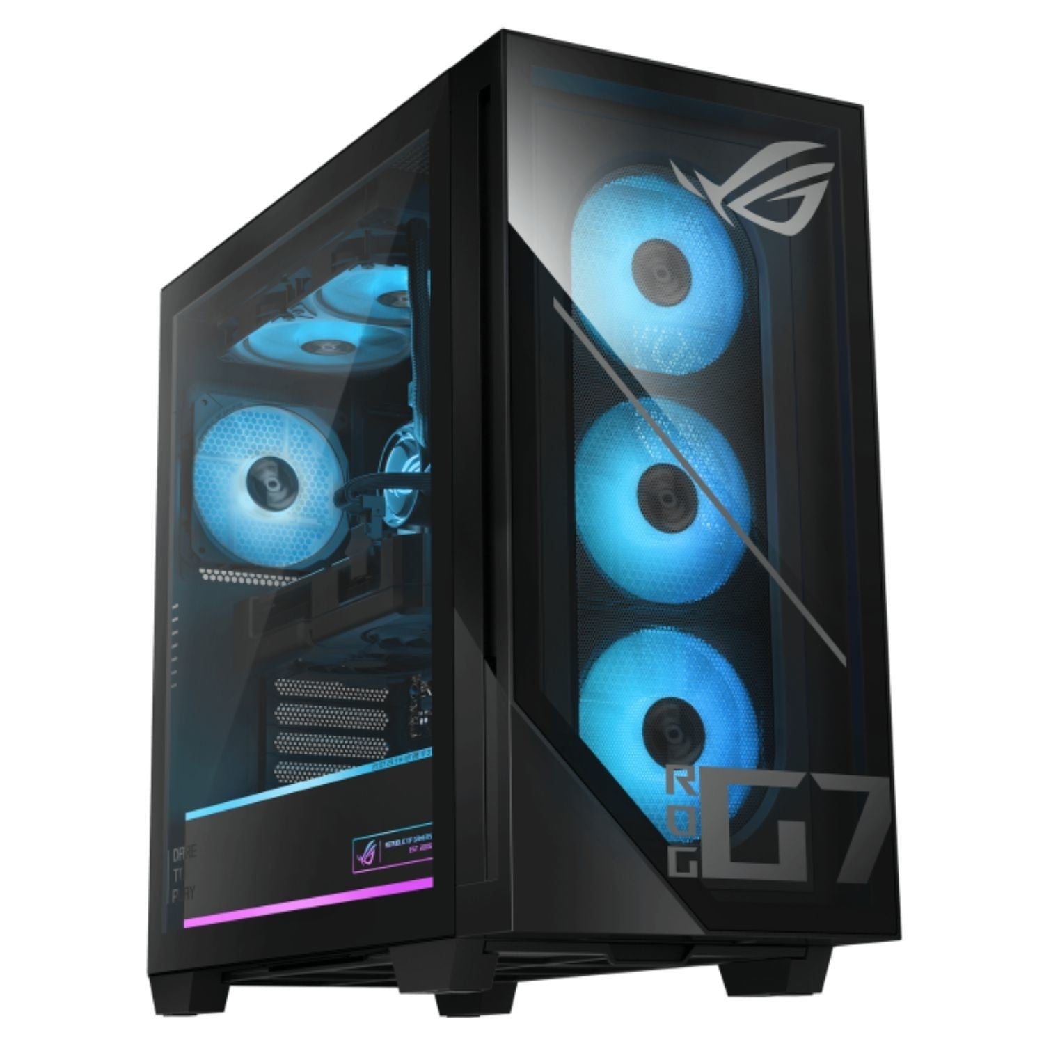 ASUS ROG G700 Gaming Desktop PC - Intel Core Ultra 7 265F, NVIDIA RTX 5080, 32GB RAM, 2TB SSD, Windows 11 (Black) - High Performance Gaming Computer for Esports, Streaming & VR Gaming