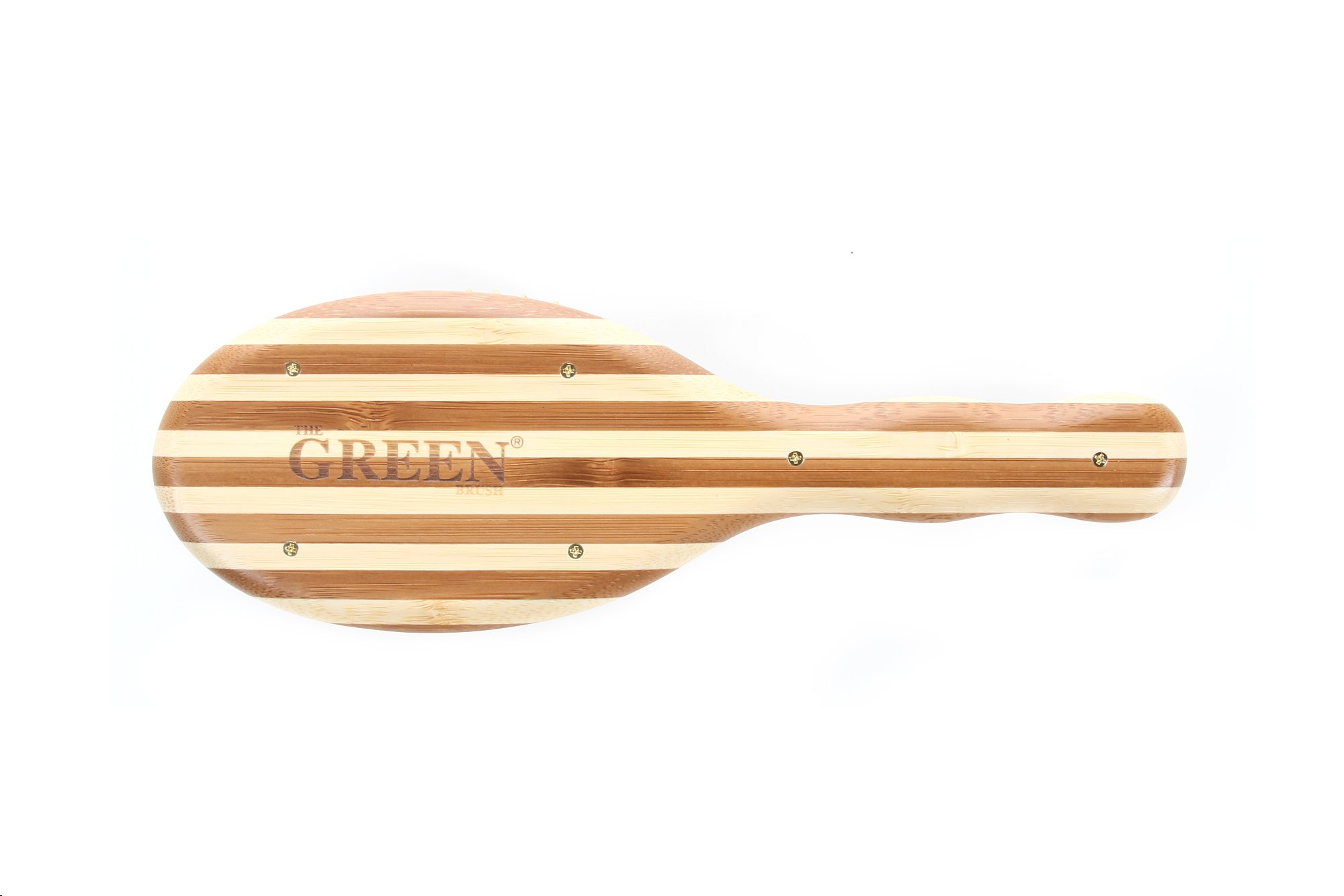 Bass Brushes | Eco-Friendly Bamboo Hair Brush with Bamboo Pins & Handle for Detangling & Styling - Perfect for Home, Salon & Travel Use