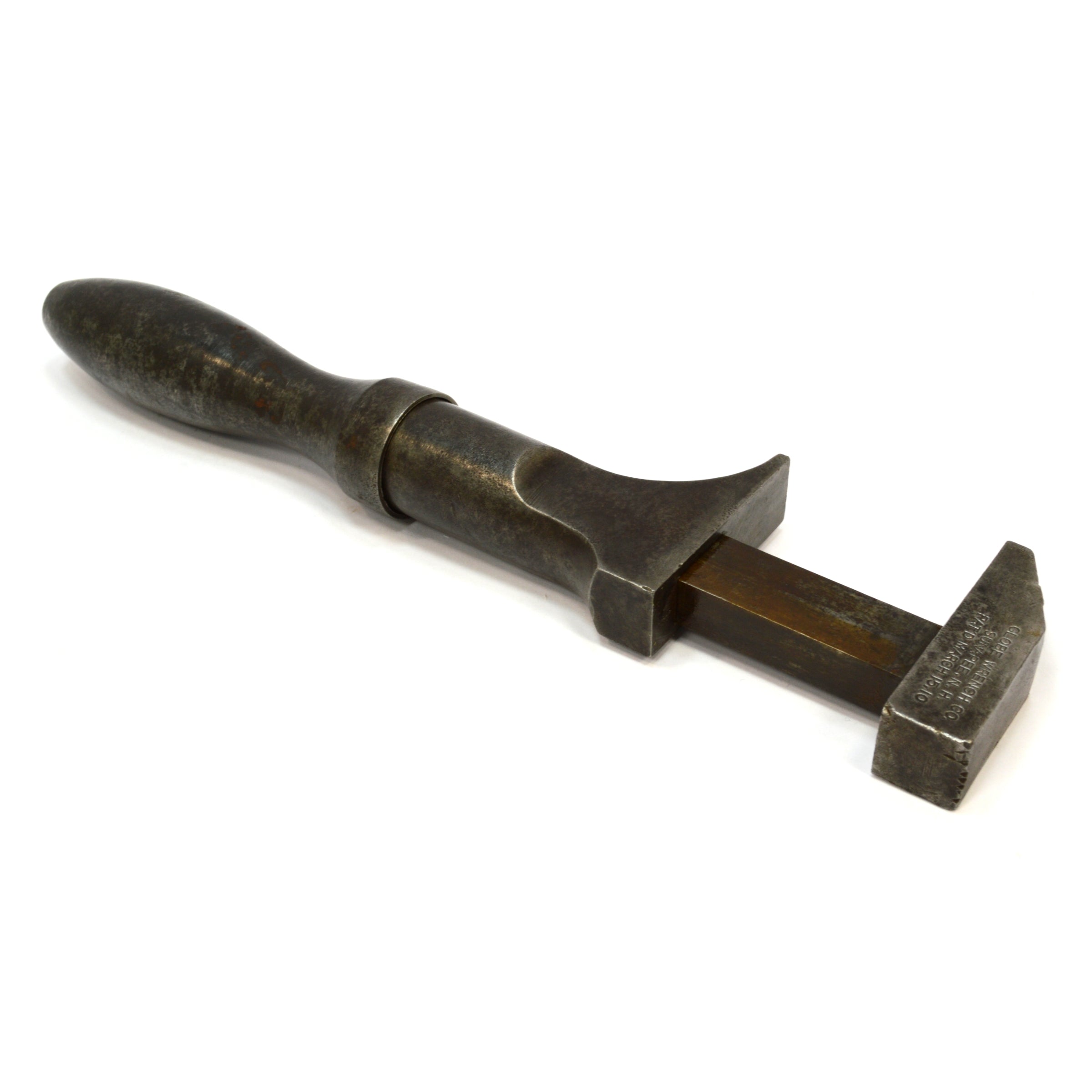 Vintage Globe Wrench Co. Adjustable Nut Wrench - Sunapee Twist Handle Design for Plumbing, Automotive & DIY Repairs | Antique Tool Collection