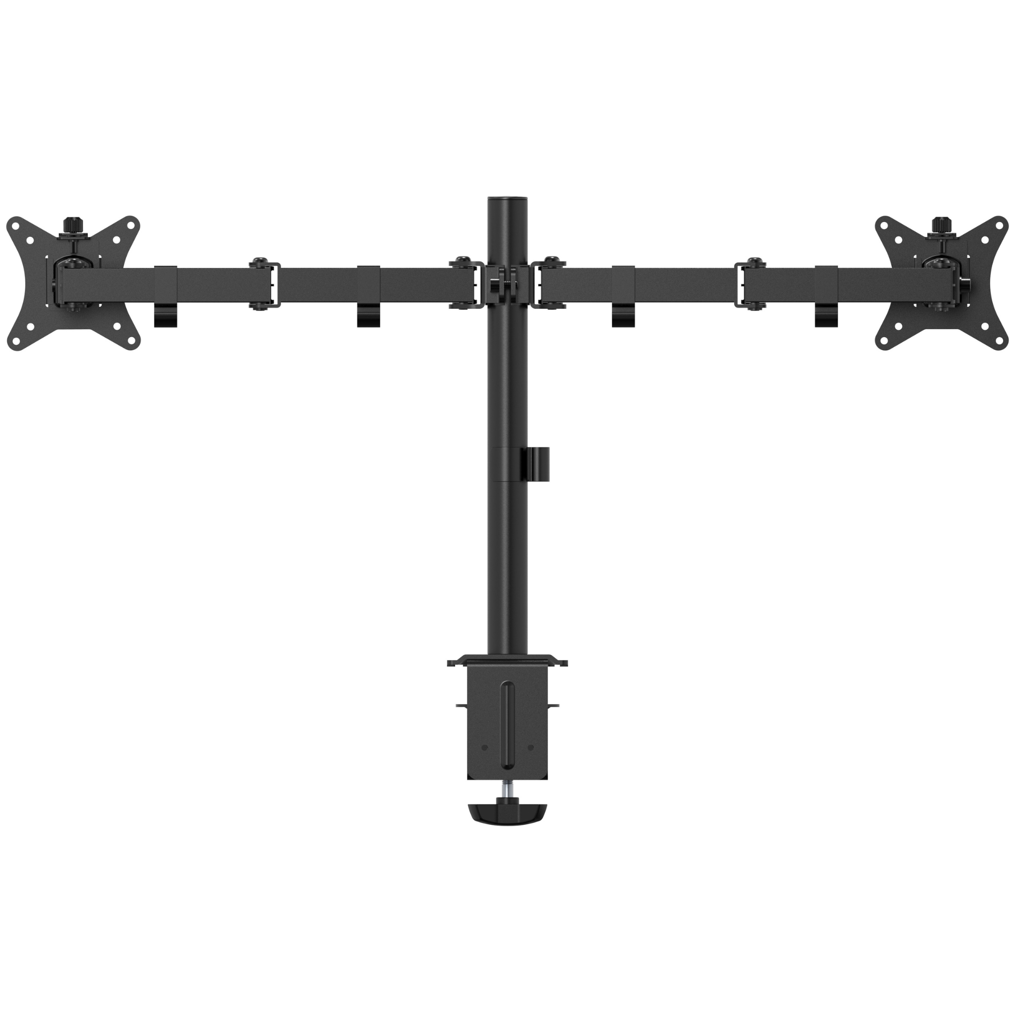 Outshine Dual Monitor Stand for Gaming - Adjustable VESA Mount for 13-32 inch Screens - Perfect for Home Office, Streaming & Esports Setup