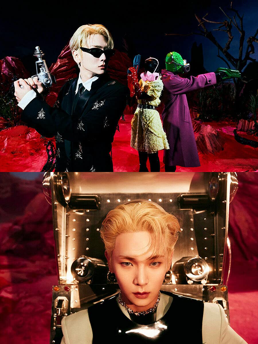 SHINEE KEY BAD LOVE 1st Mini Album [A+B Version] - 2CDs, 2Photo Books, Posters, Stickers & Collectibles Set | K-Pop Merchandise for Fans, Gift Idea for SHINEE Lovers, Perfect for Display & Collection