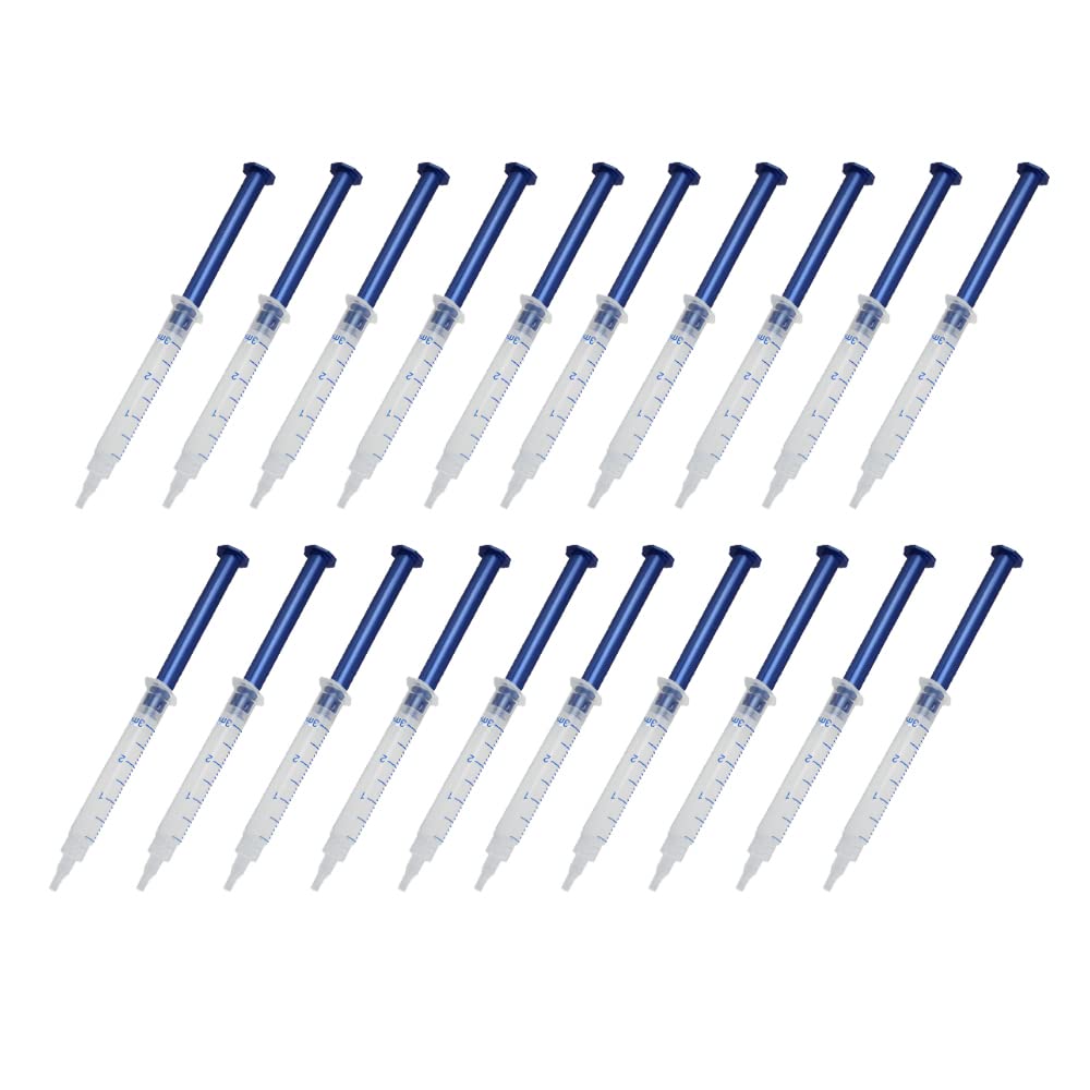 20PCS 3ML Teeth Whitening Gel Kit with 35% CP Bleaching Gel - Professional Tooth Whitener Refill Syringes for Home, Office & Travel - Brighten Smile for Weddings, Dates & Special Occasions
