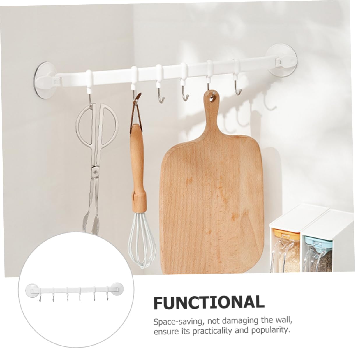 Amosfun Heavy Duty Cup Hooks - 12 Pack Stainless Steel Kitchen Wall Mount Rack for Coffee Mugs & Tea Cups - Space Saving Drying Solution for Small Kitchens, Restaurants & Coffee Shops