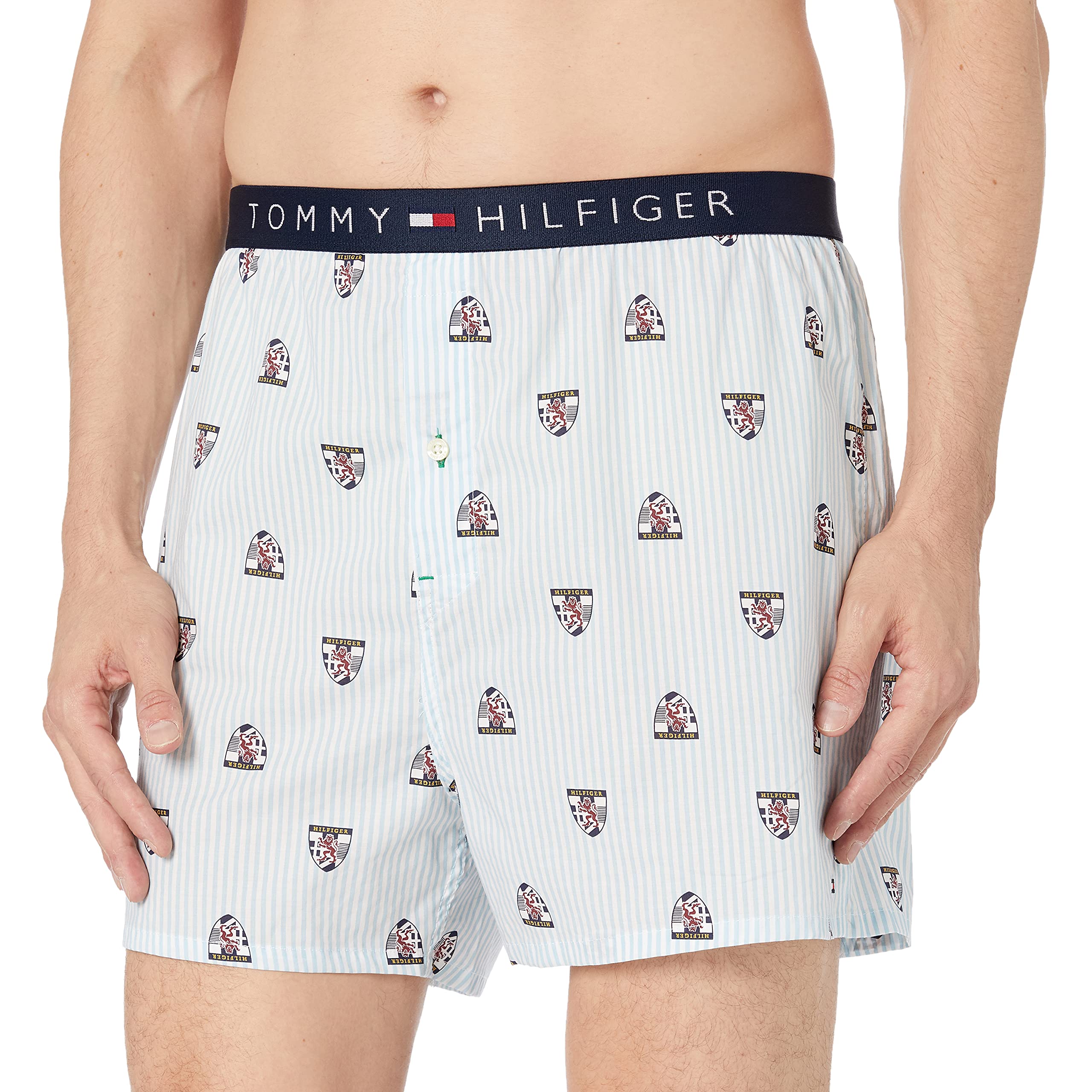 Tommy Hilfiger Men's Cotton Woven Boxer Briefs - Soft & Breathable Underwear for Everyday Comfort | Perfect for Work, Gym & Lounge