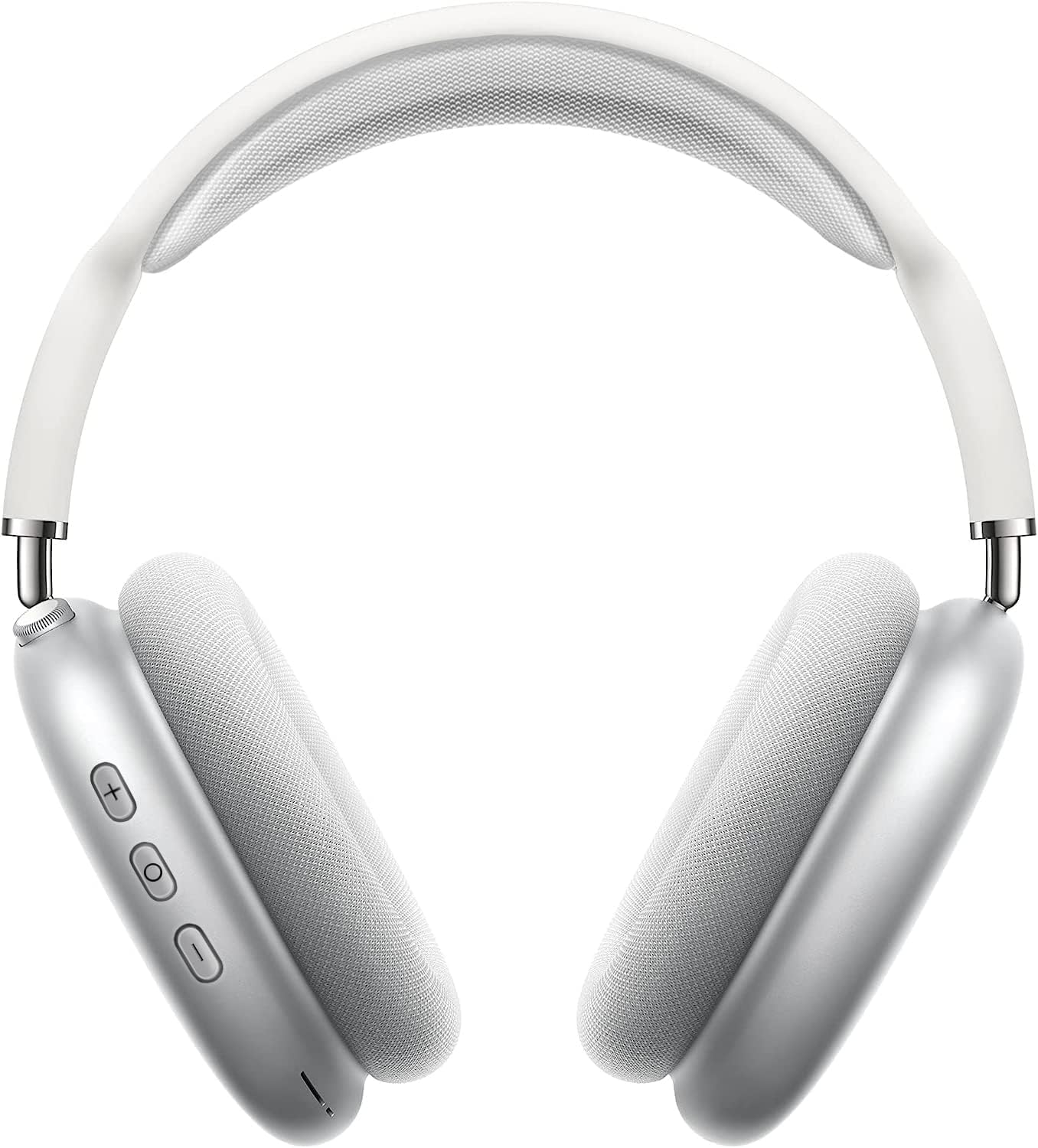 Peakfun Pro Wireless Bluetooth Headphones with Active Noise Cancelling, 42H Playtime, HiFi Sound, Built-in Mic - Comfortable Over-Ear Design for iPhone Android Samsung (Silver) | Perfect for Travel, Work & Gaming