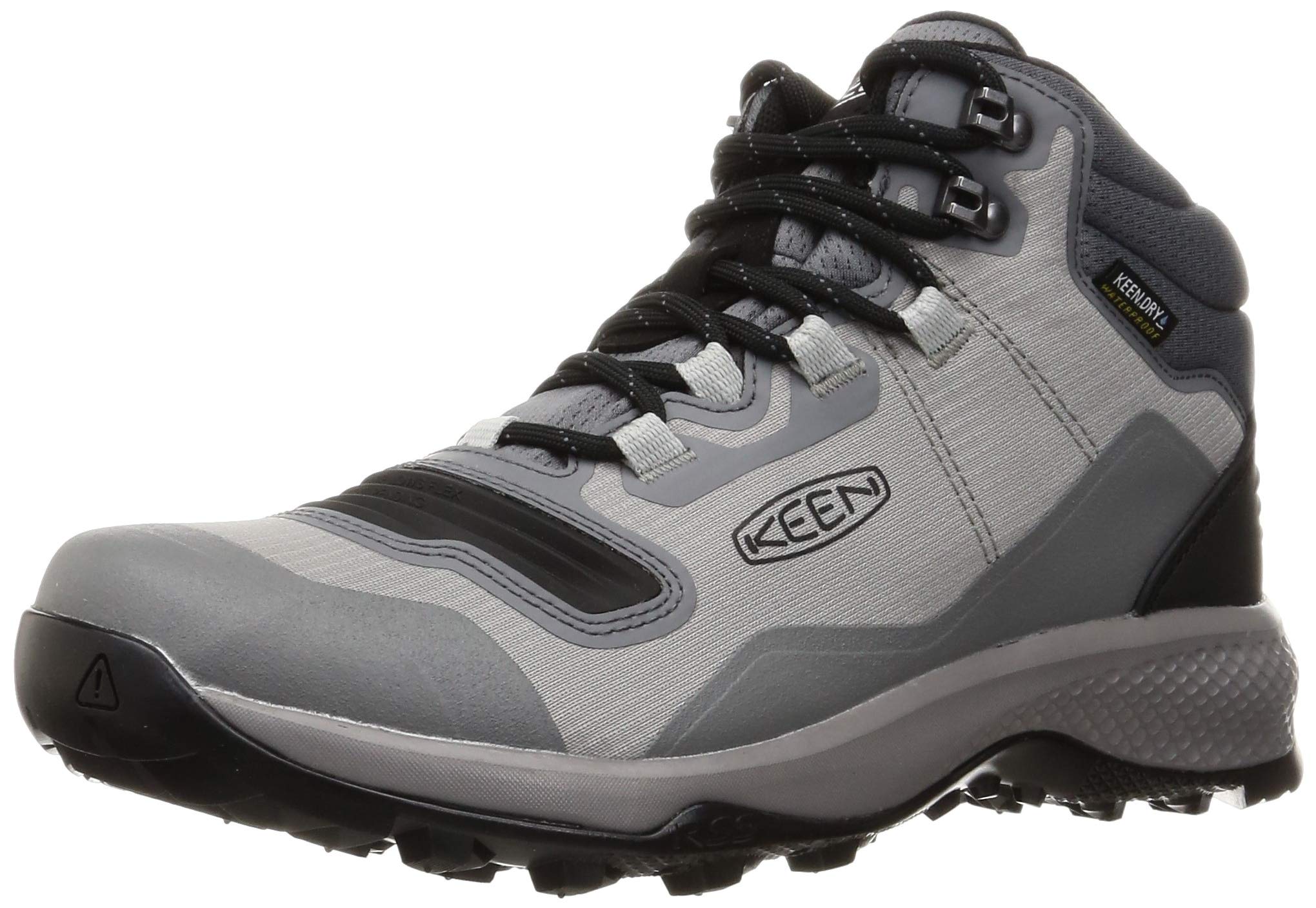 KEEN Men's Tempo Flex Mid Height Lightweight Waterproof Hiking Boots - Comfortable Outdoor Trekking Shoes for Men, Durable & Breathable for Hiking, Camping & Trail Walking