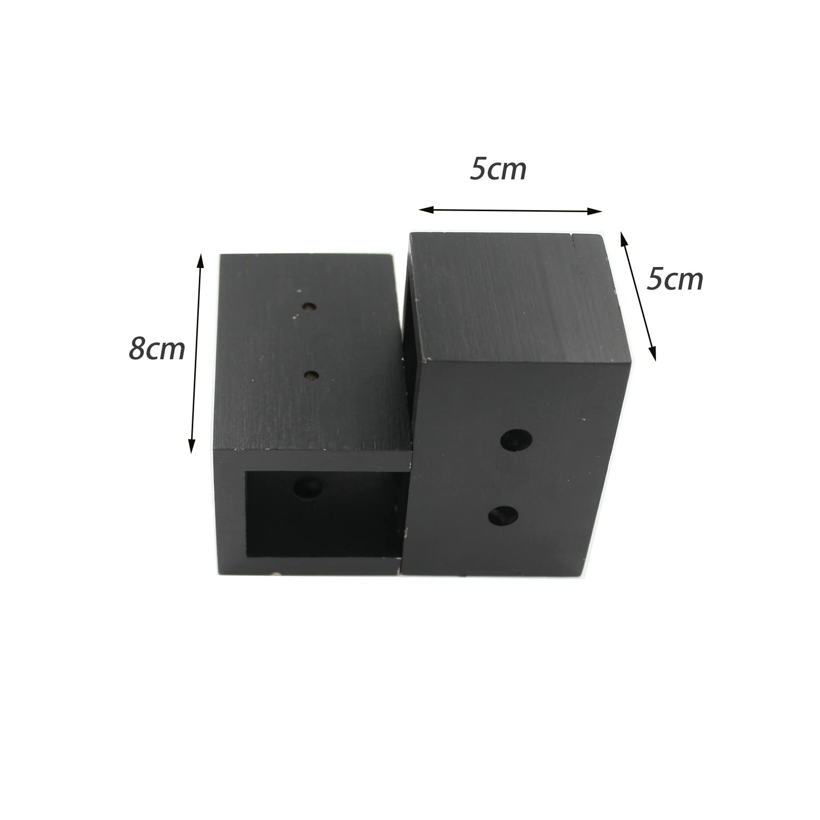 Orisell Black Hardwood Under Desk Laptop Mount Holder with Screws - Space Saving Computer Stand for Home Office & Workspace Organization