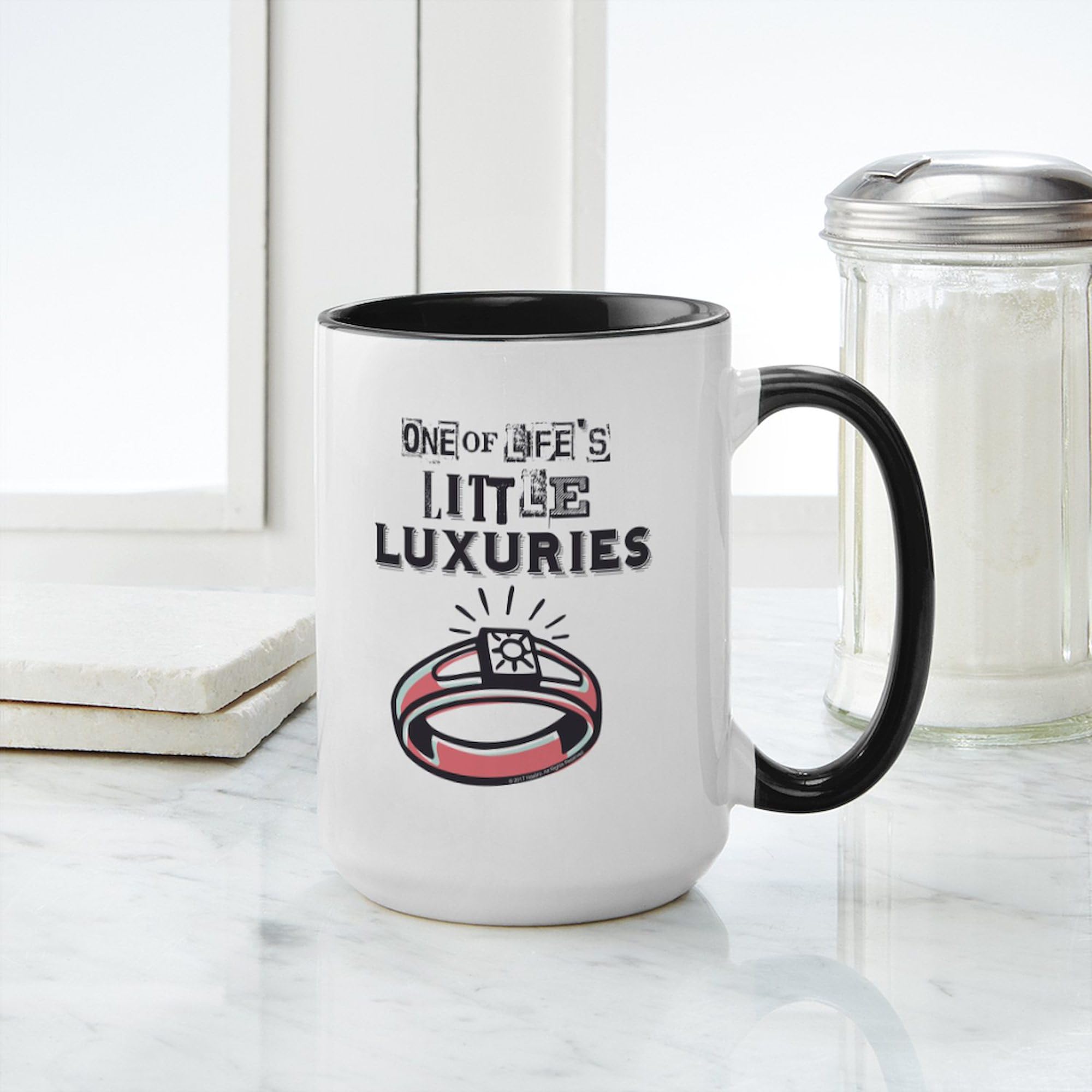 Monopoly Luxuries 15 oz Ceramic Coffee Mug (444ml) - Perfect for Hot & Cold Drinks, Office, Home, or Gifts