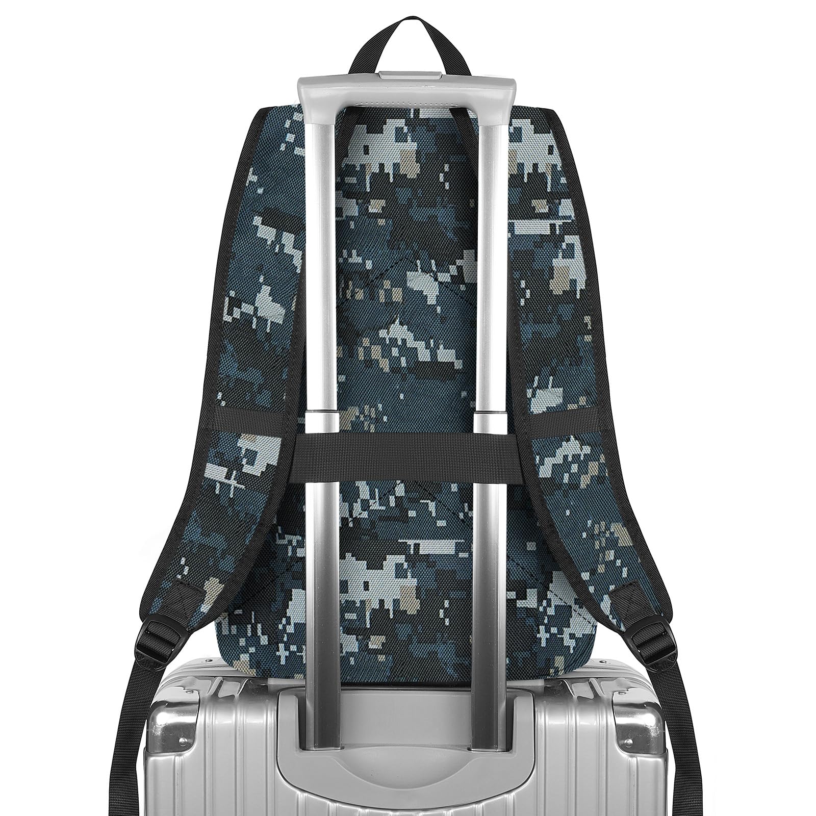 Mancro Camouflage Travel Laptop Backpack - Lightweight Anti-Theft USB Charging Laptop Bag with Lock for Men & Women - Fits 15.6 Inch Laptop & Computer - Perfect for Work, School, Travel & Outdoor Adventures