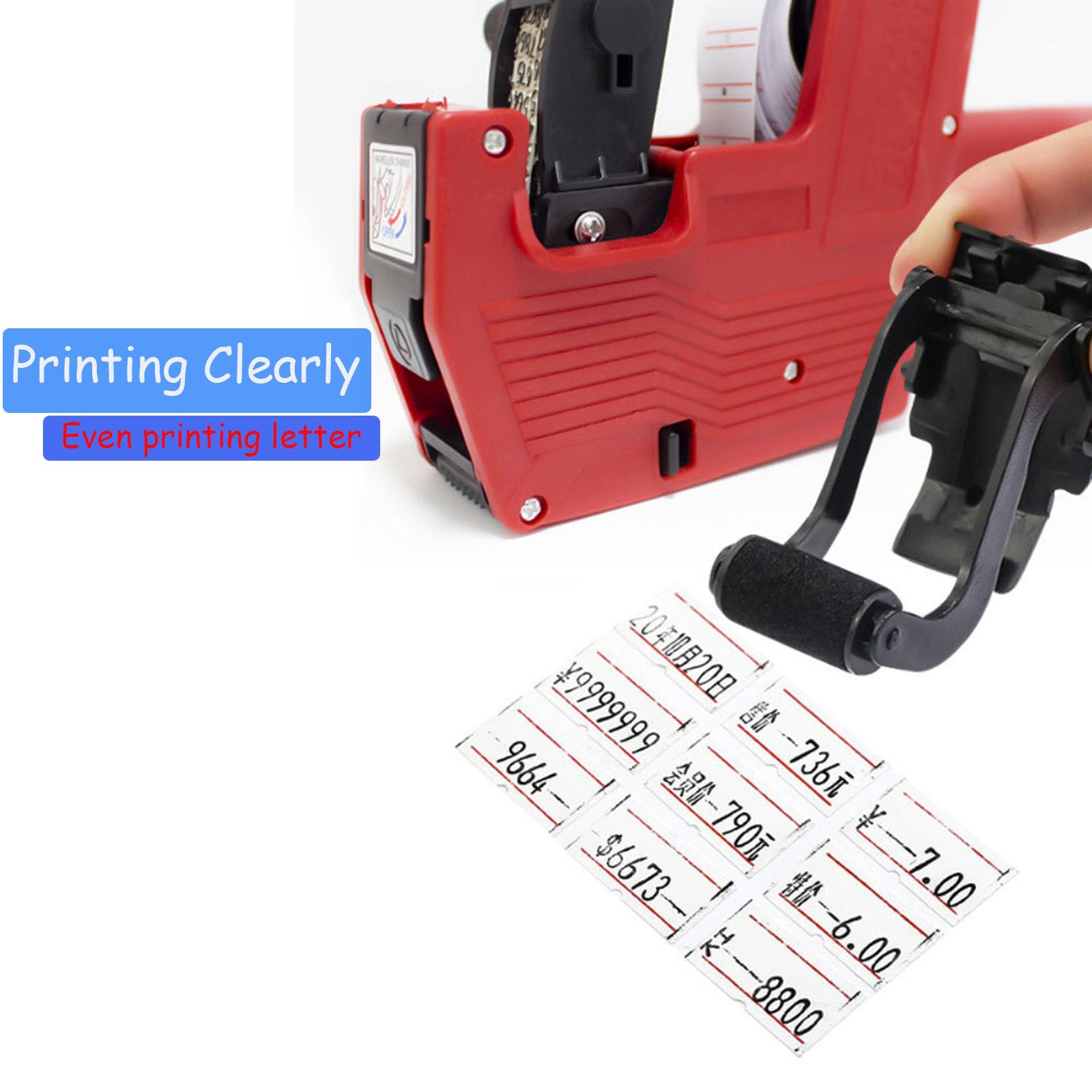 6 Pack Refill Ink Rolls Compatible with MX-5500 Label Price Gun - Replacement Ink Roller for Label Maker - Perfect for Retail Pricing, Warehouse Labeling & Inventory Management