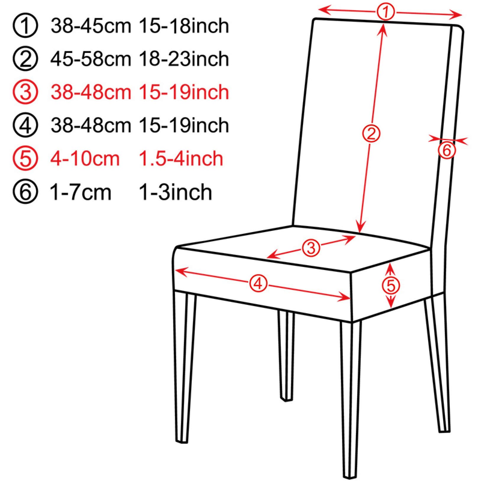 YURASIKU 1PC Soft Plush Universal Chair Cover - Stretchable Furniture Protector Slipcover for Dining Room, Home, Hotel, Kitchen & Banquet - Perfect for Home Decor, Pet Protection & Spill Prevention