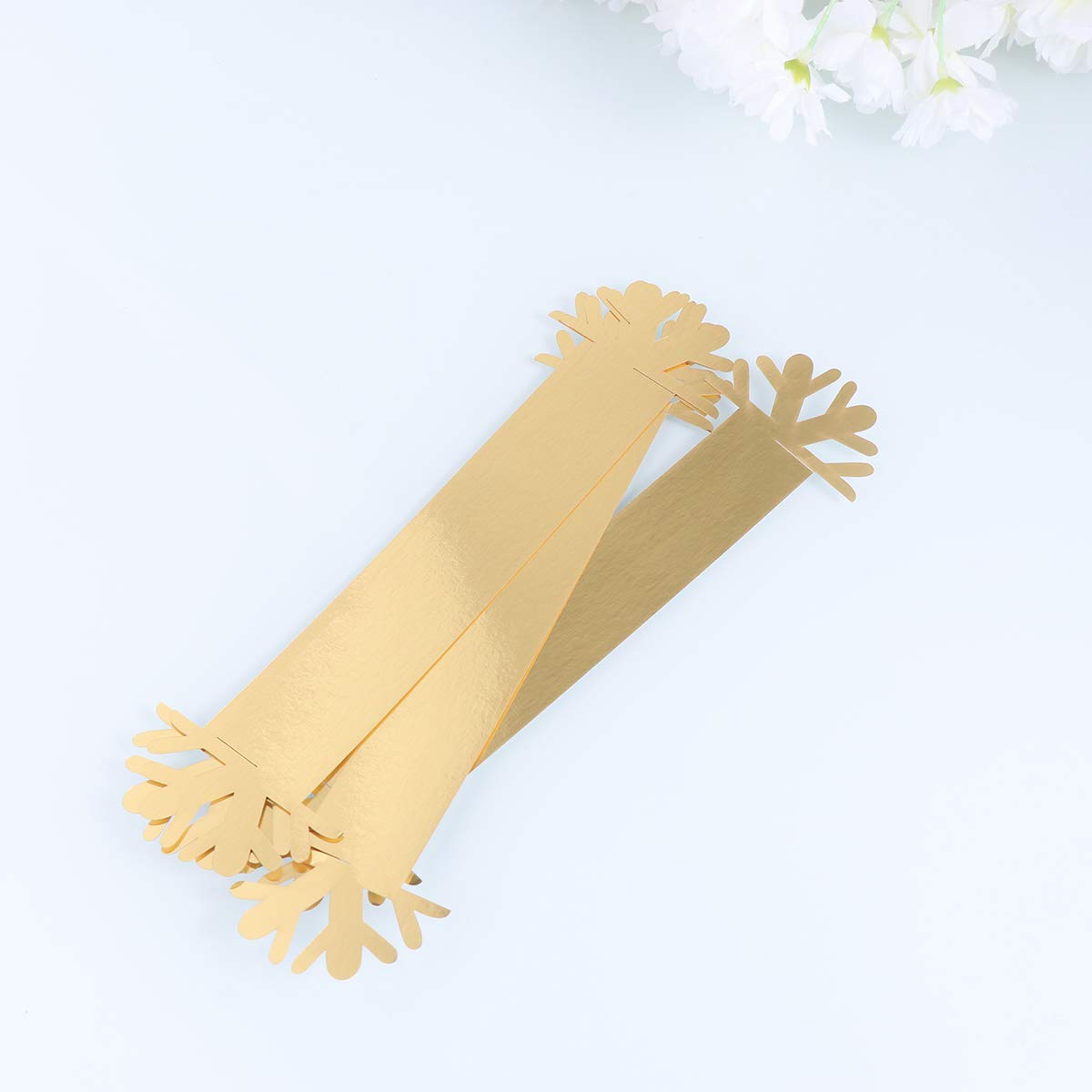 ABOOFAN 25pcs Christmas Napkin Rings Set - Elegant Floral Napkin Holders for Holiday Dinner Parties, Banquets, and Wedding Decorations - Round Napkin Buckles for Xmas Table Setting & Home Decor
