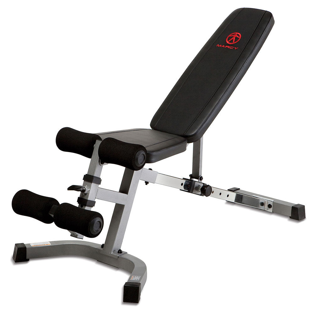 Marcy SB 510 Utility Weight Bench - Adjustable Strength Training Bench for Home Gym Workouts - Perfect for Dumbbell Exercises, Sit-Ups & Full-Body Workouts