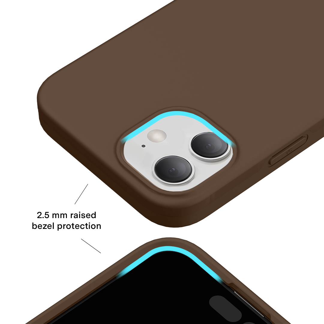 Premium Espresso Brown iPhone Case - Slim Protective Cover with Shock Absorption for iPhone [Model] | Perfect for Everyday Use, Travel & Outdoor Activities