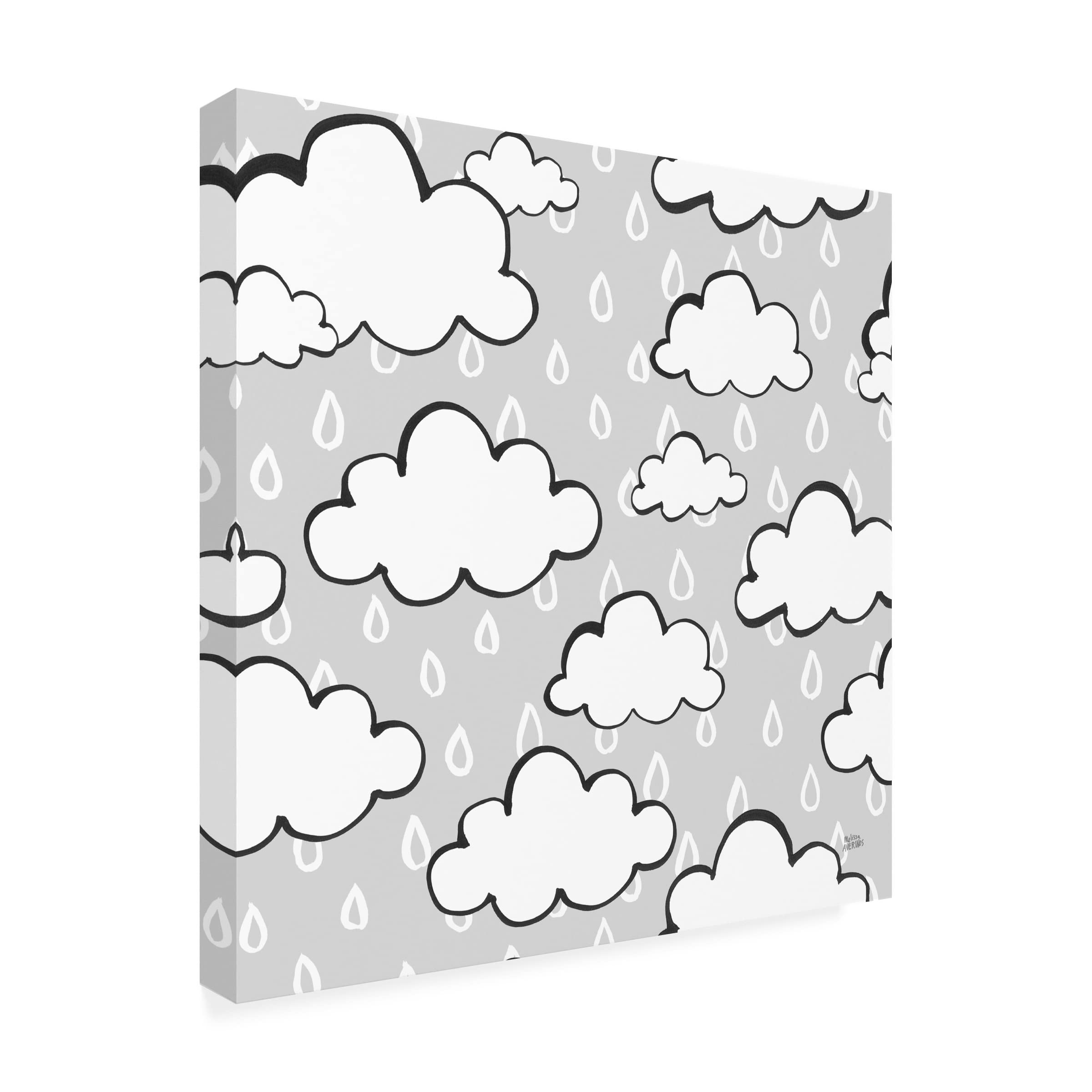 Scandy Baby Pattern IIID Canvas Art Print by Melissa Averinos - Scandinavian Nursery Decor, Modern Baby Room Wall Art, Playroom & Kids Bedroom Decor