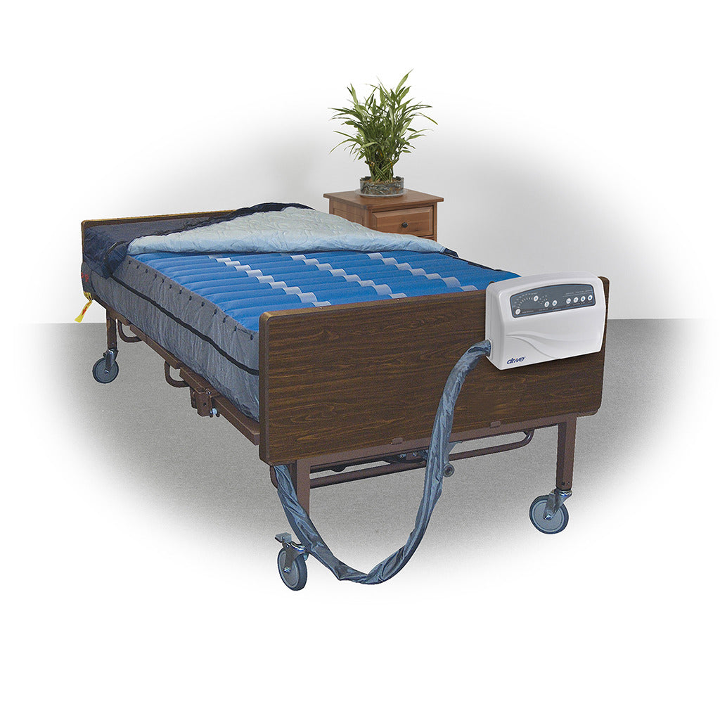 Med Aire Plus 10 Bariatric Alternating Pressure & Low Air Loss Mattress Replacement System - Hospital Grade Pressure Relief for Heavy Patients - Ideal for Home Care, Nursing Homes & Medical Facilities