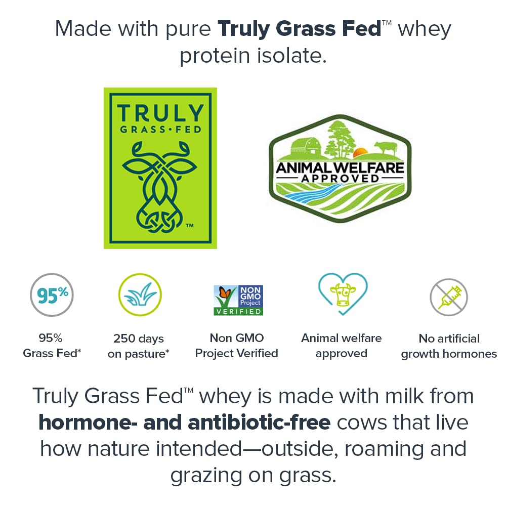 LEGION Whey+ Whey Isolate Protein Powder from Grass-Fed Cows - 30 Servings, Honey Cereal Flavor | Premium Muscle Recovery & Post-Workout Supplement for Athletes & Fitness Enthusiasts