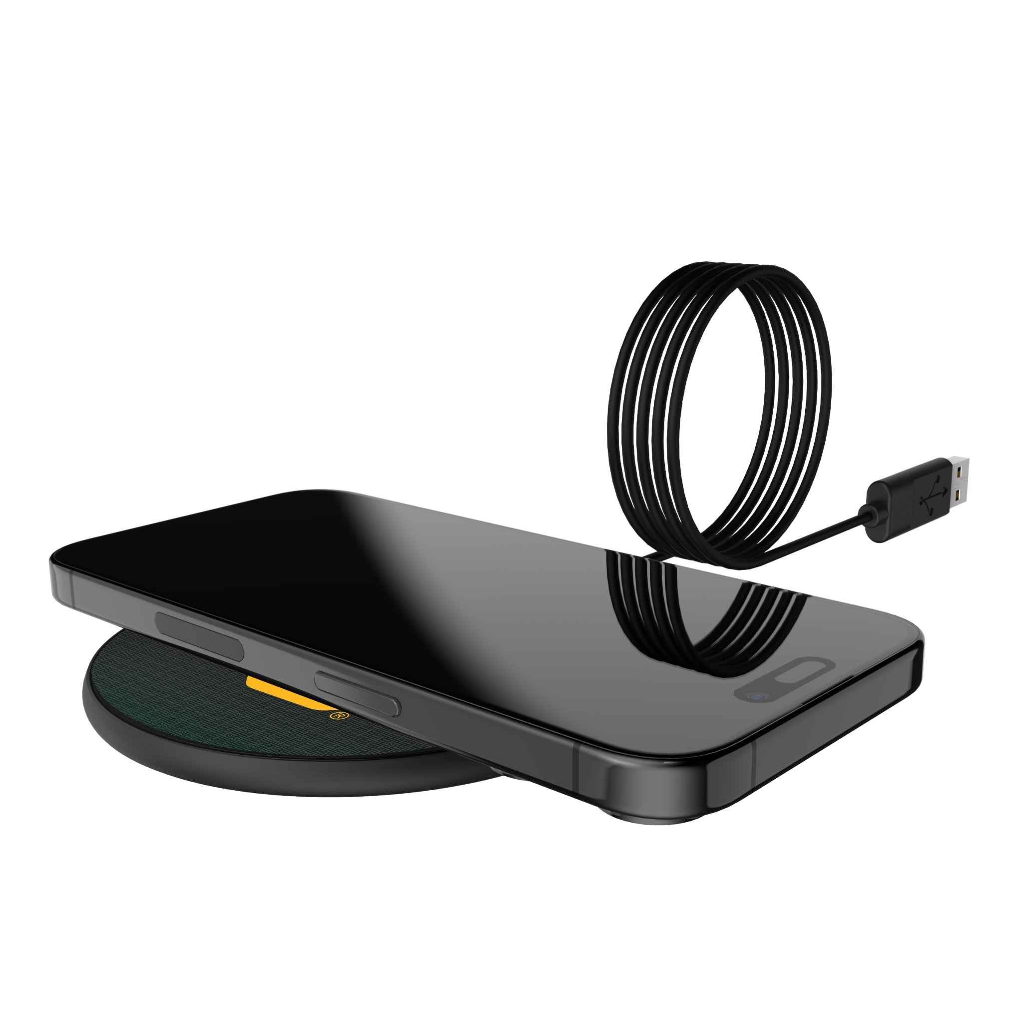 Baylor University Bears 15W Fast Wireless Charger - Qi-Certified Linen Phone Charging Pad for iPhone, Samsung, AirPods - Perfect for Home, Office, and Travel