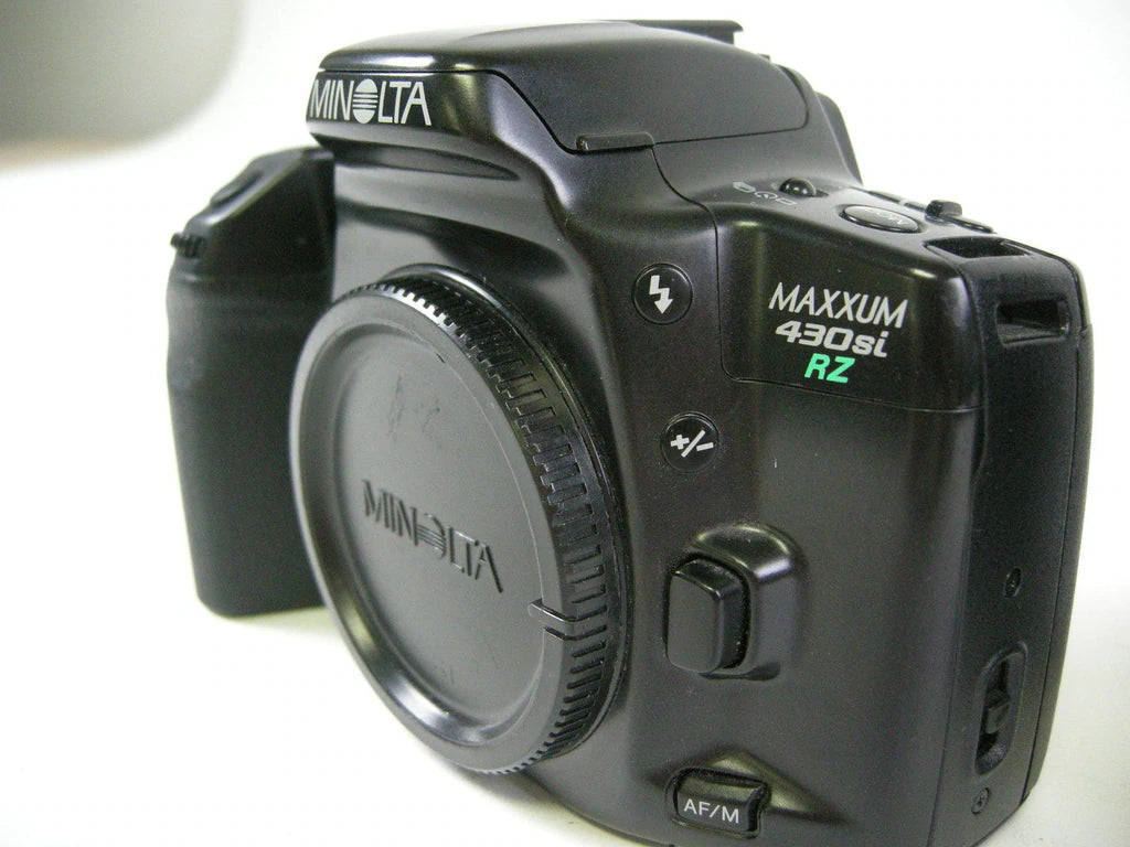 Minolta Maxxum 430si RZ 35mm Auto Focus SLR Camera Body with QD - Vintage Film Photography for Beginners & Enthusiasts - Perfect for Travel, Street & Portrait Photography
