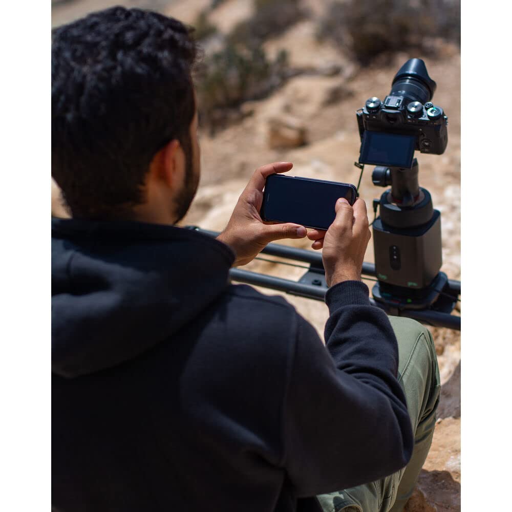 SYRP Genie One Motion Control Pan Head & Linear Drive with Wall Adapter - Professional Camera Stabilizer for DSLR & Mirrorless - Perfect for Time-Lapse, Video Production & Vlogging