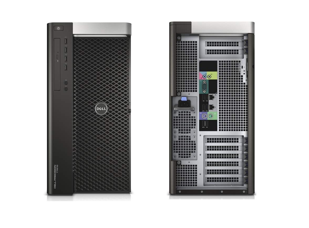 Dell Precision T7610 Workstation with 2x Intel Xeon E5-2630 v2 Processors (12 Cores, 2.6GHz), 64GB RAM, 2x 2TB HDD, NVIDIA Quadro K5000 4GB GPU, Windows 10 Pro - Perfect for CAD, 3D Modeling & Video Editing