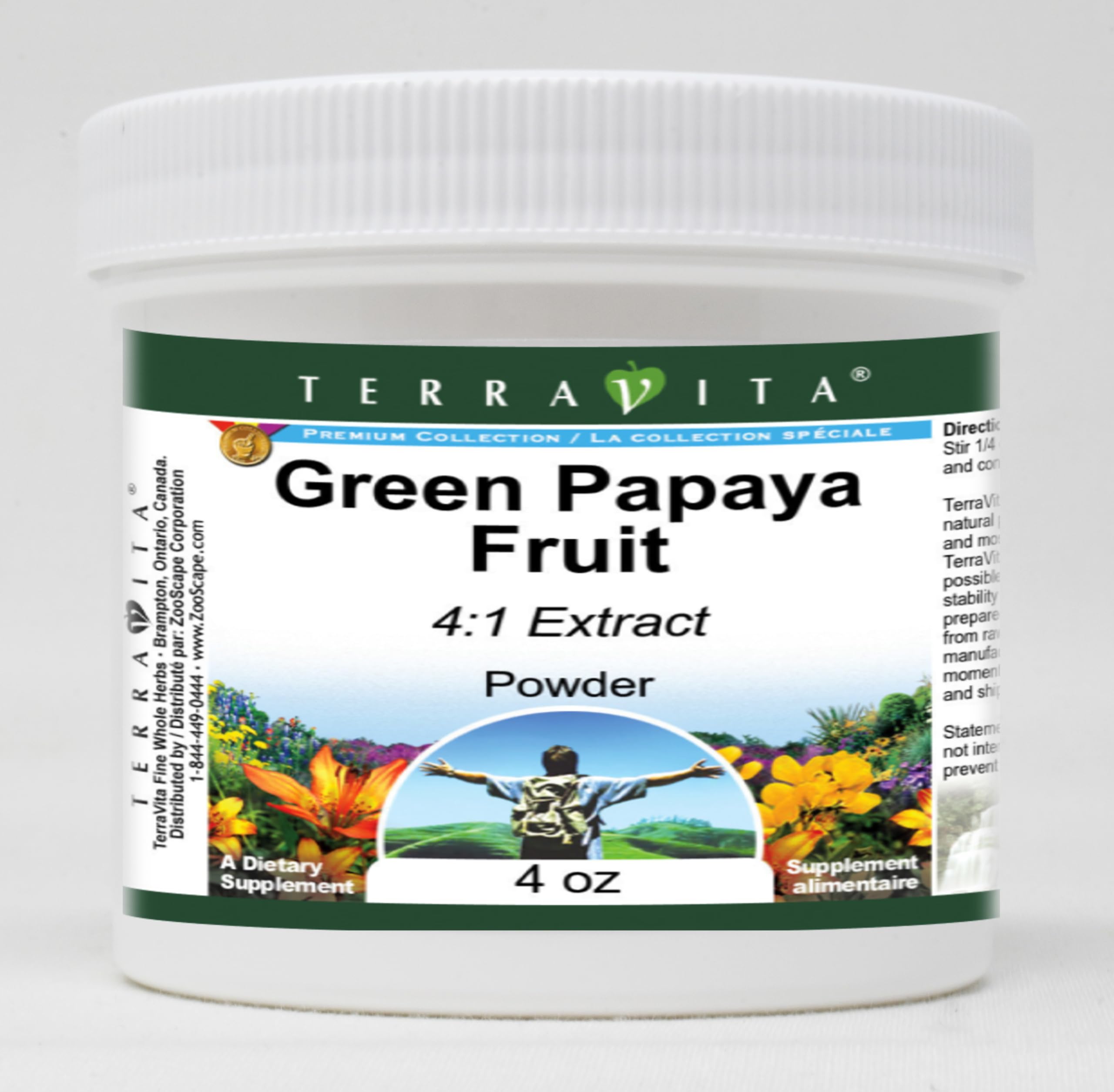 Organic Green Papaya Powder 4:1 Extract (4 oz, 3-Pack) - Natural Digestive Support & Skin Health Supplement - Perfect for Smoothies, Teas, and DIY Beauty Recipes
