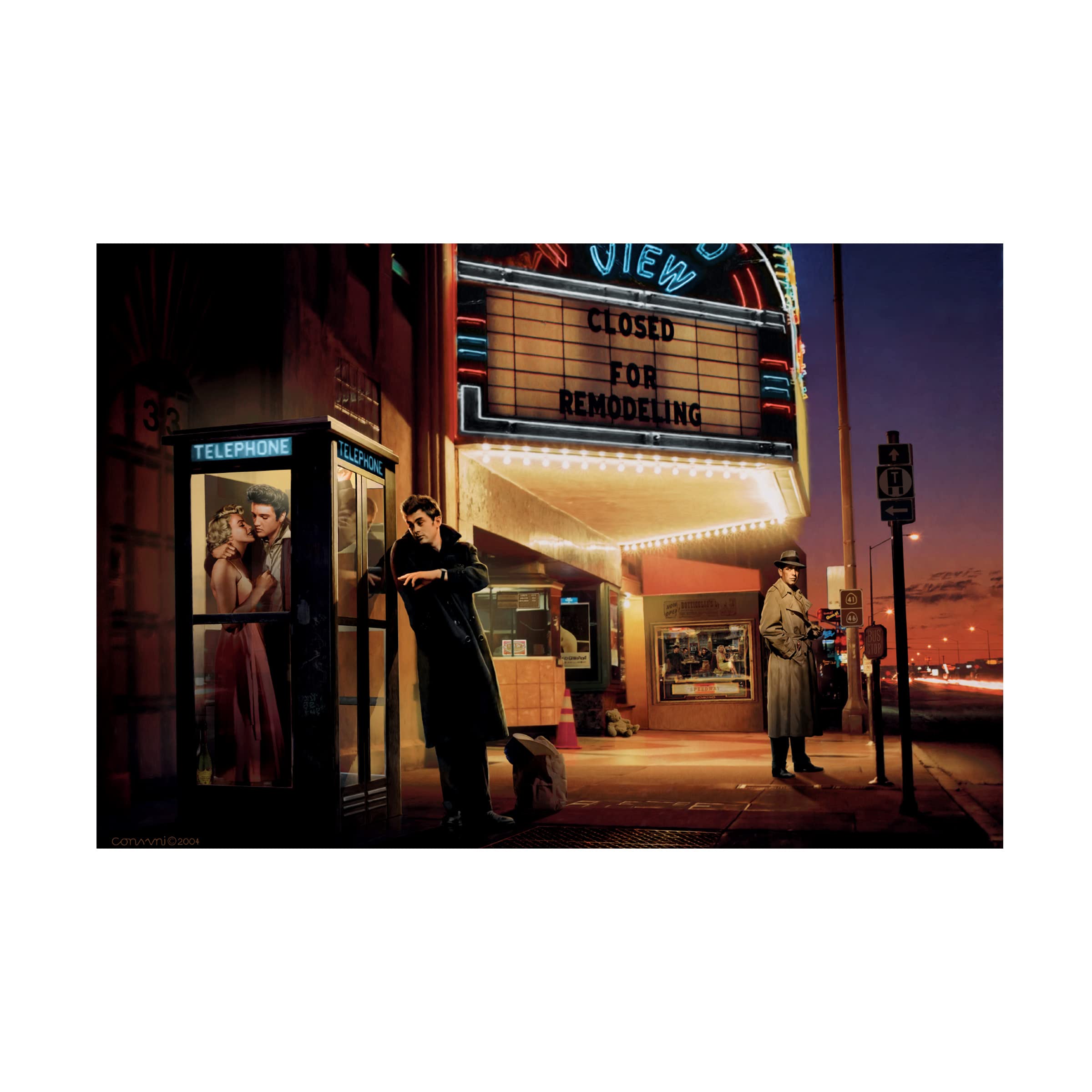 Trademark Fine Art 'Midnight Matinee' Canvas Wall Art by Chris Consani - Modern Home Decor for Living Room & Bedroom