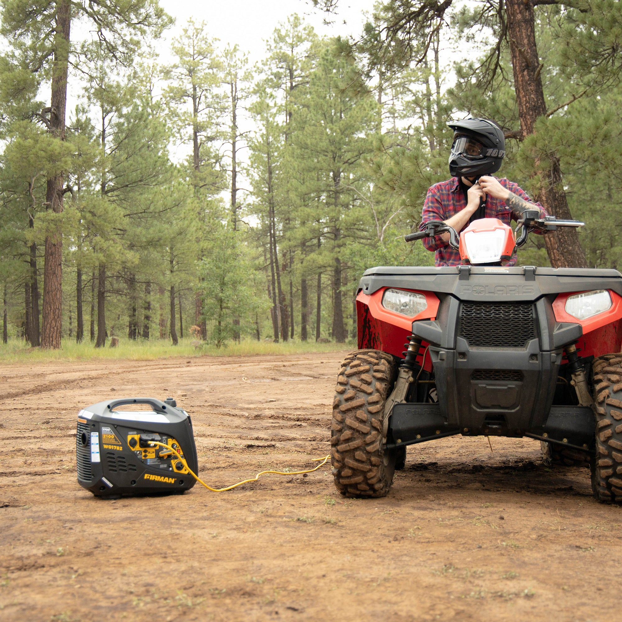 2100W Portable Inverter Generator with Recoil Start - Quiet, Lightweight Power for Camping, RV Trips & Emergency Backup