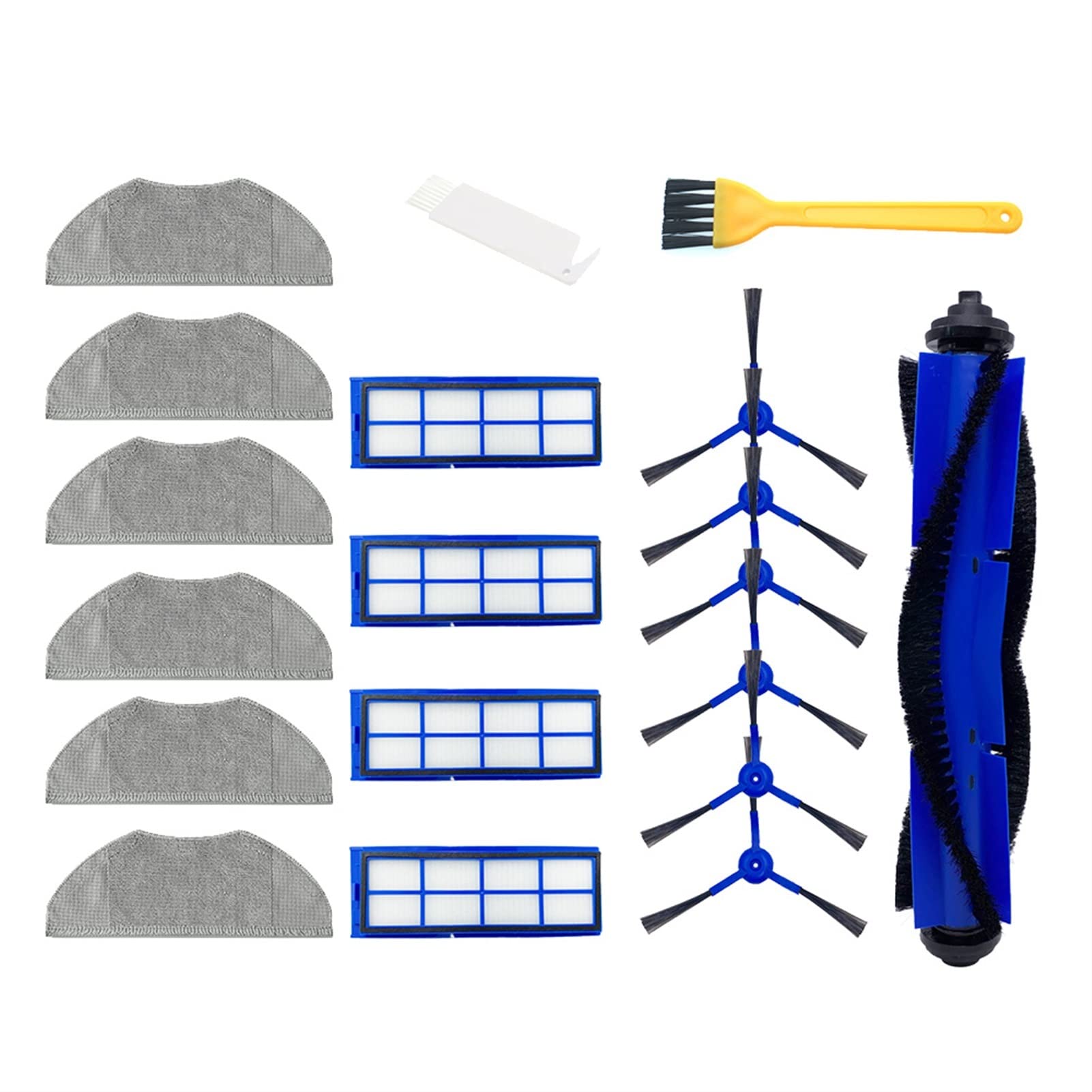 Eufy RoboVac L70 Replacement Parts - Side Brush, Filter, Roller Brush & Mop Cloths for Robot Vacuum Cleaner Accessories | Perfect for Home Cleaning & Pet Hair Removal