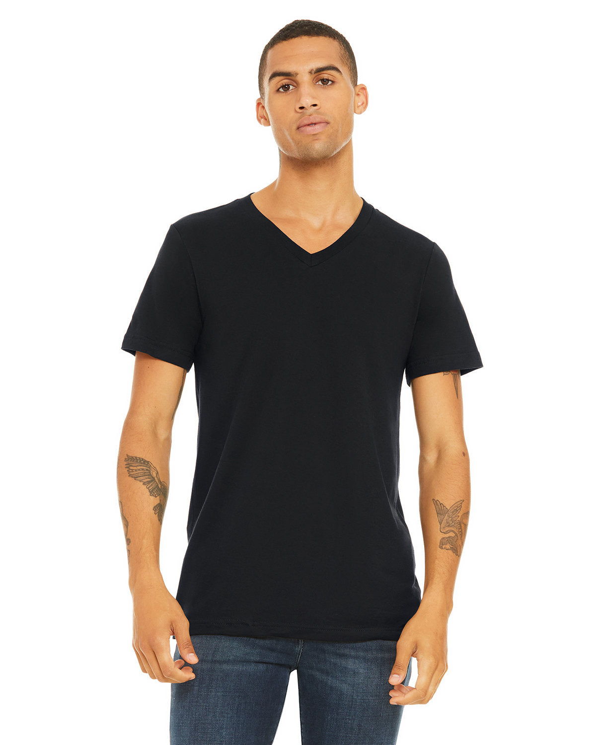 Bella + Canvas 3005 Unisex Jersey Short Sleeve V-Neck T-Shirt - Soft Cotton Tee for Men & Women - Perfect for Casual Wear, Screen Printing, and Everyday Outfits