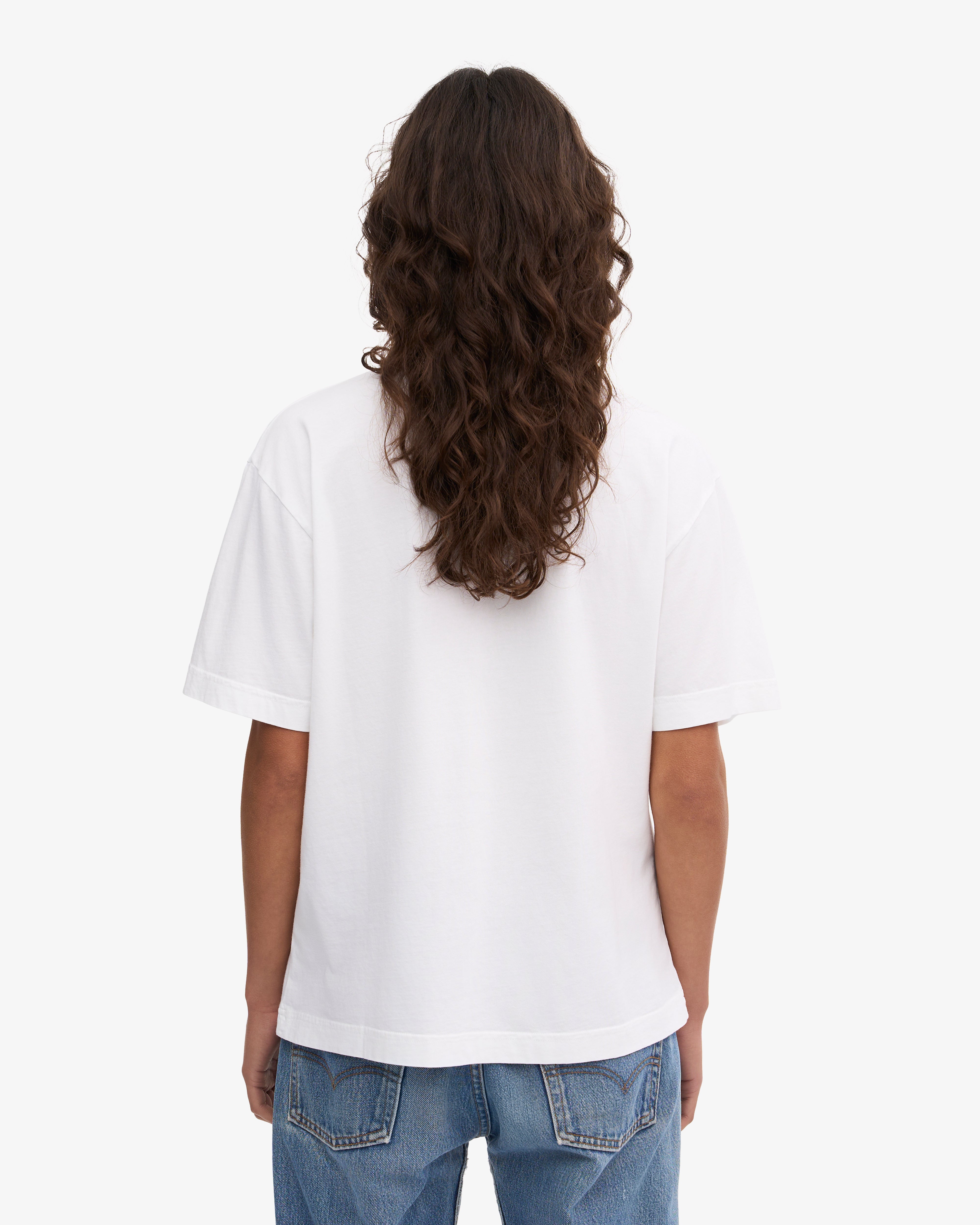 Premium Oversized Organic Cotton T-Shirt for Women & Men - Soft, Breathable & Eco-Friendly - Optical White - Perfect for Casual Wear, Loungewear & Everyday Comfort
