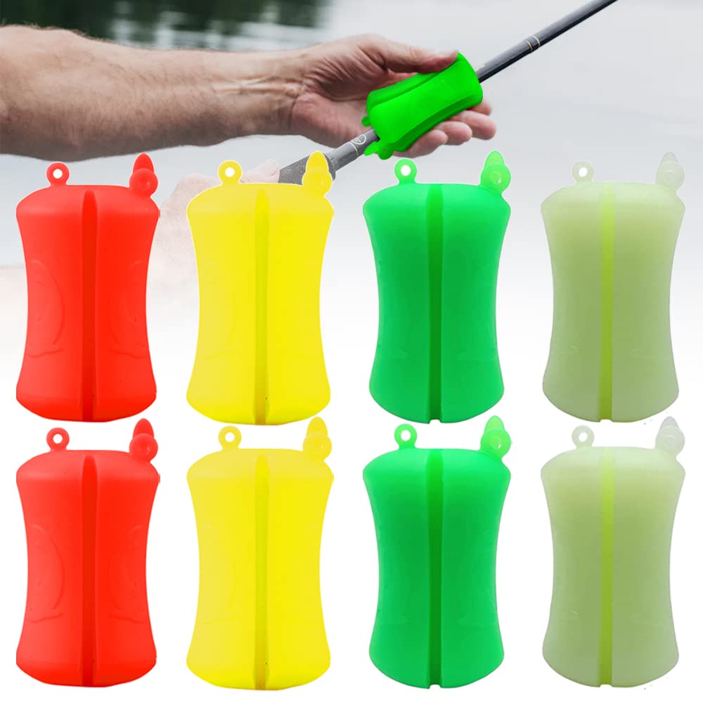 Durable Silicone Fishing Rod Clip - Wear-Resistant Fastener Binder for Secure Pole Attachment | Perfect for Freshwater & Saltwater Fishing, Kayak & Boat Angling Accessories