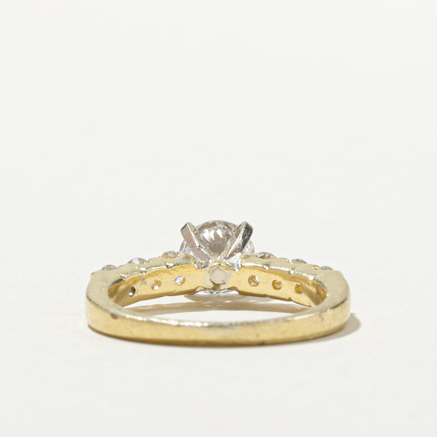 1.53ctw Round Brilliant Cut Diamond Accented Engagement Ring - Size 6 | Elegant Wedding & Proposal Jewelry for Her