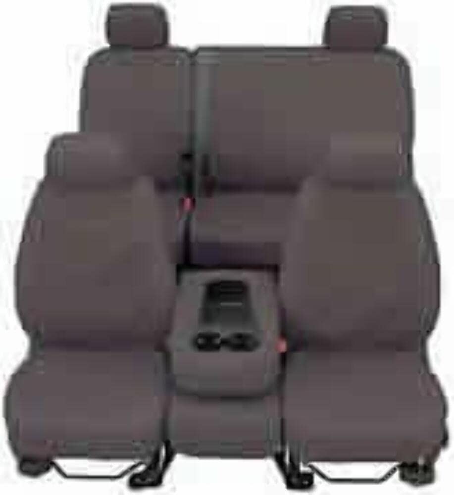 Covercraft SS2511PCGY Custom Fit Car Seat Covers - Premium Gray Polycotton for Comfort & Protection | Perfect for Trucks, SUVs & Daily Commutes