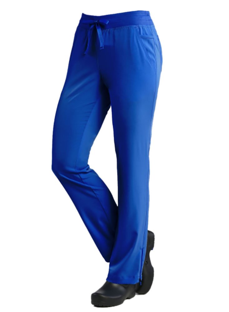 Maevn Pure Women's Adjustable Flare Yoga Scrub Pants - Comfortable & Stretchy for Yoga, Workout & Nursing Professionals