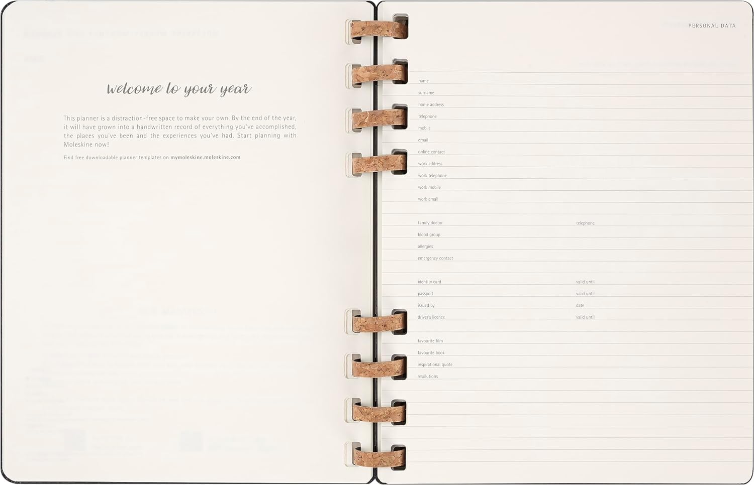 Moleskine 2025 Weekly & Monthly Planner - 12 Month Spiral Notebook with Hard Cover & Elastic Closure - Extra Large 20.4x25.2 cm Black - Perfect for Business, School & Personal Organization
