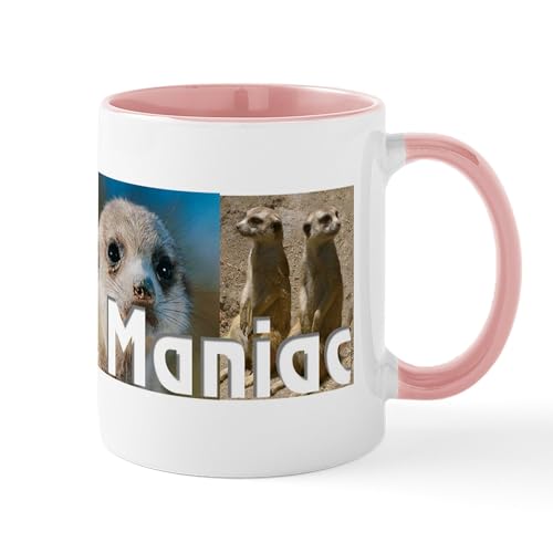 White/Pink Inside - Meerkat Mania Collage Mug
