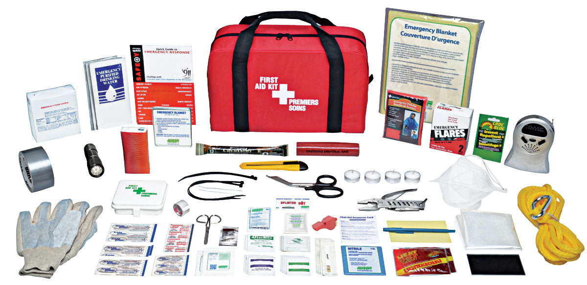 Deluxe Emergency Preparedness Kit - 72-Hour Survival Supplies in Durable Nylon Bag | Perfect for Home, Car & Outdoor Adventures