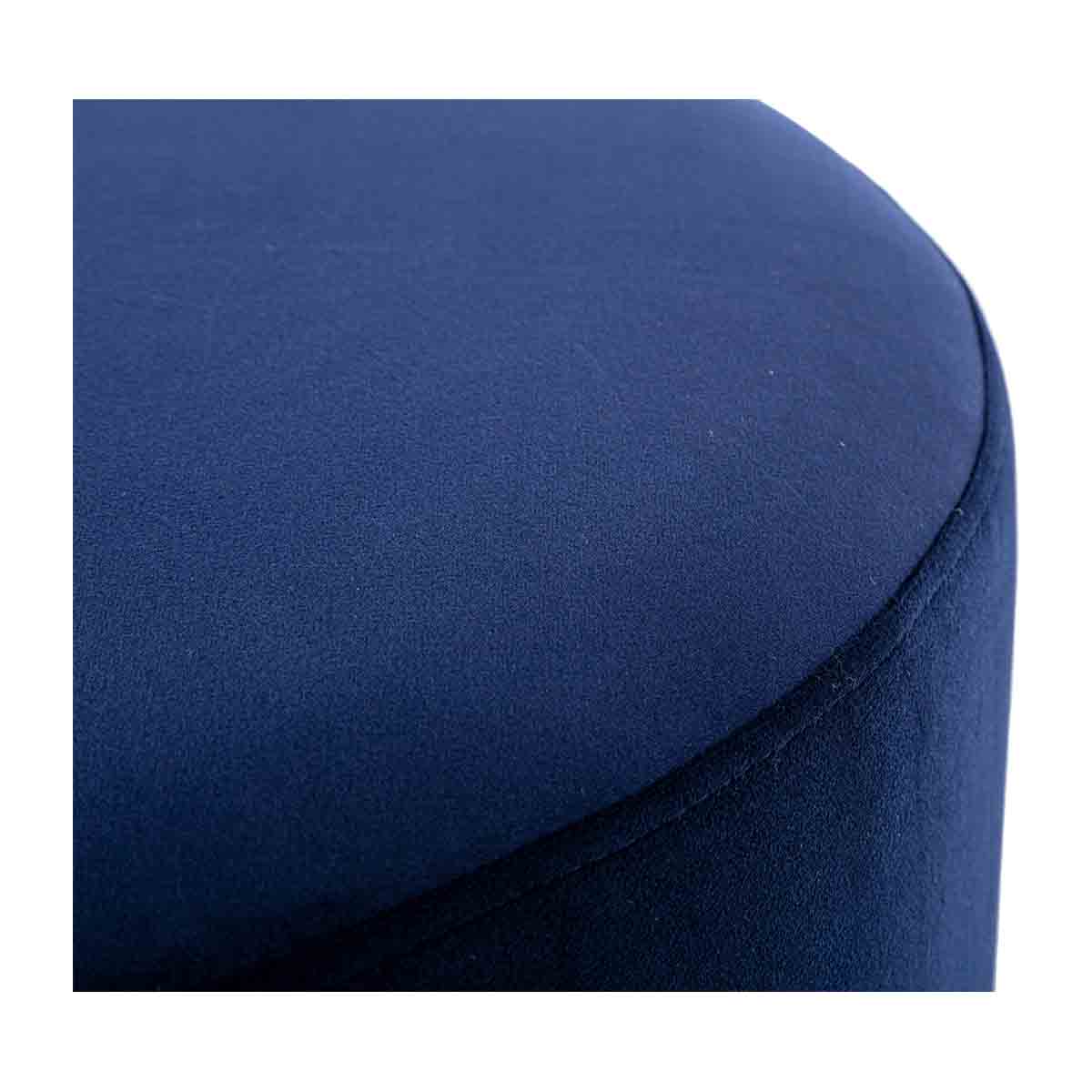 Juliette Velvet Ottoman 70cm - Luxurious Round Footstool for Living Room, Bedroom & Home Decor - Perfect for Extra Seating & Stylish Storage