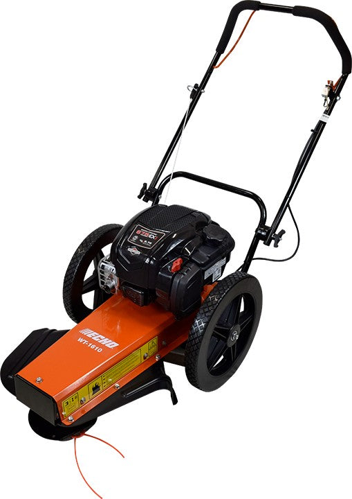 ECHO WT 1610 163cc Gas Powered Push Wheeled String Trimmer - Professional Lawn Edger & Weed Cutter for Large Yards, Landscaping & Commercial Use
