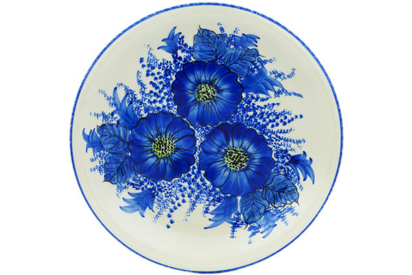 10-Piece Blue Poppy Dream Dinner Plate Set - Elegant Porcelain Plates for Dining, Entertaining & Home Decor - Perfect for Everyday Meals, Parties & Special Occasions