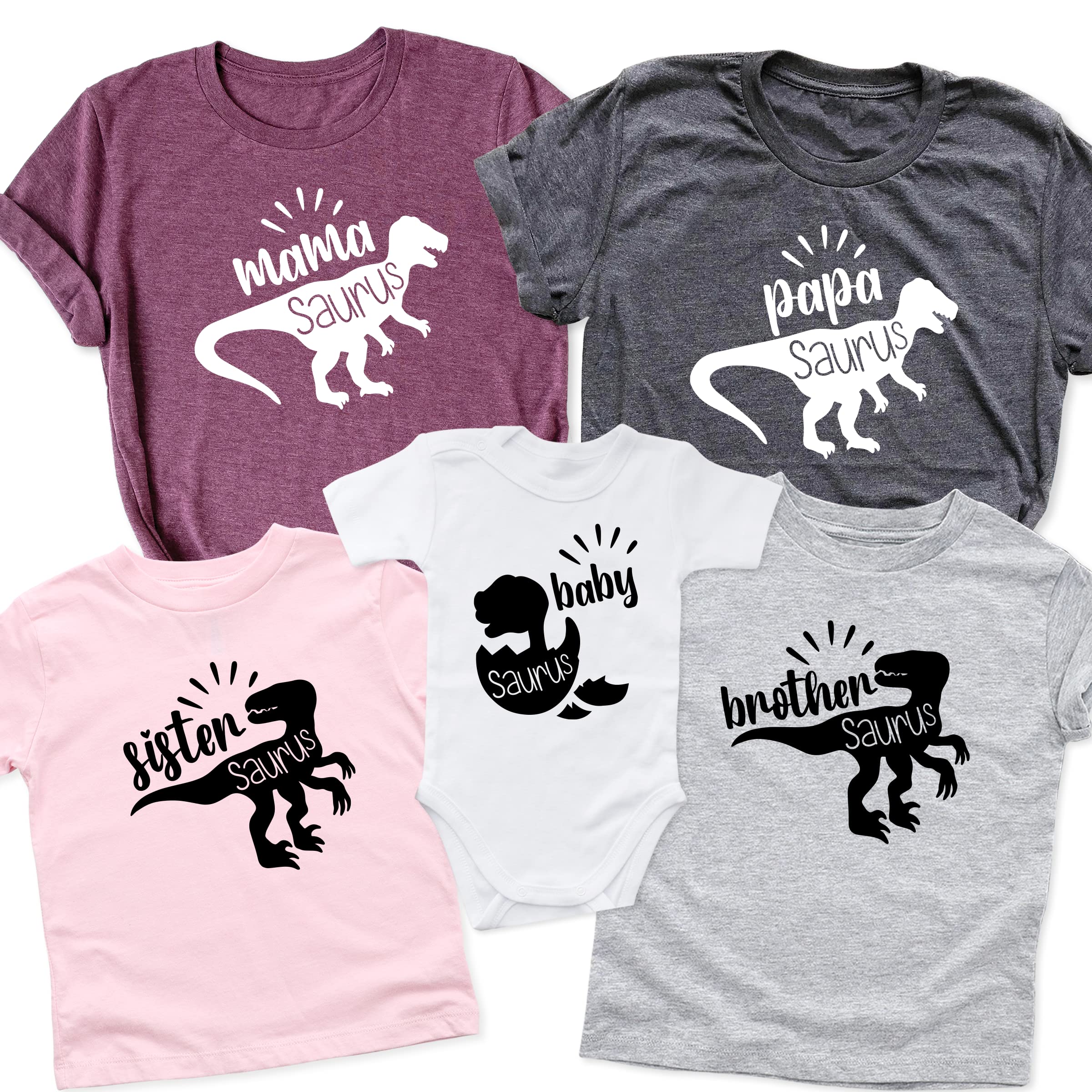 Mama Saurus T-Shirt - Funny Dinosaur Mom Shirt for Mothers Day Gift, Cute Mama Dinosaur Outfit for Casual Wear, Birthday & Family Events