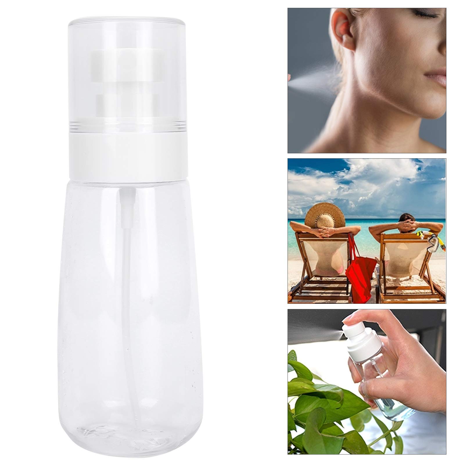 KTM Healthcare® Travel Size Clear Spray Bottles - Portable Refillable Mist Spray Bottles for Cosmetics, Skincare & Haircare - Perfect for Travel, Gym & On-the-Go Use