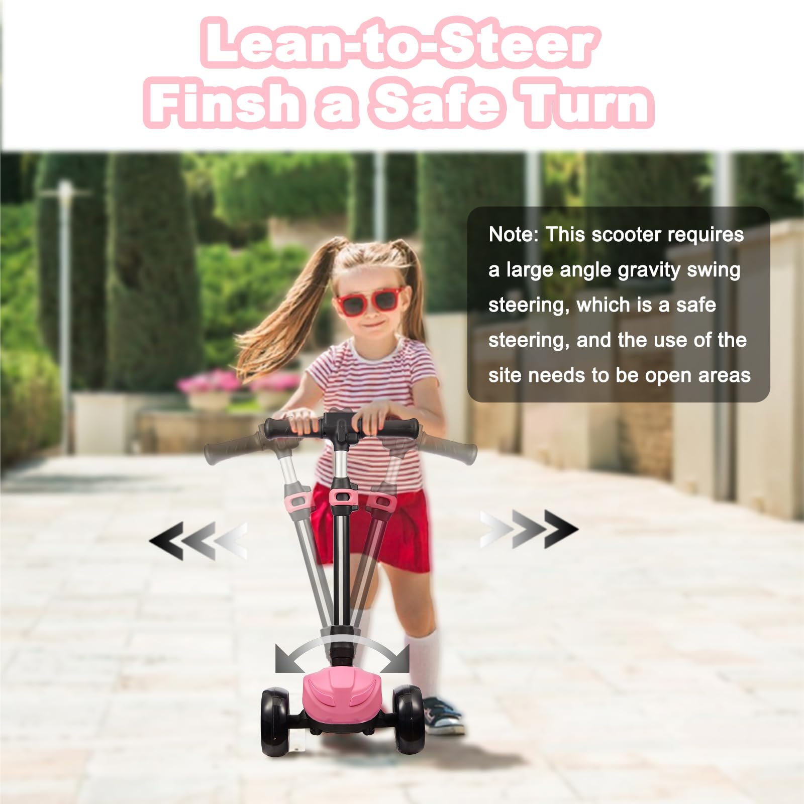 Best 3 Wheel Electric Scooter for Kids Ages 3-12 - Foldable Design with LCD Display, Colorful LED Lights & Adjustable Height - Safe 5Mph Speed & Long Battery Life - Perfect for Neighborhood Rides, Park Adventures & Learning Balance