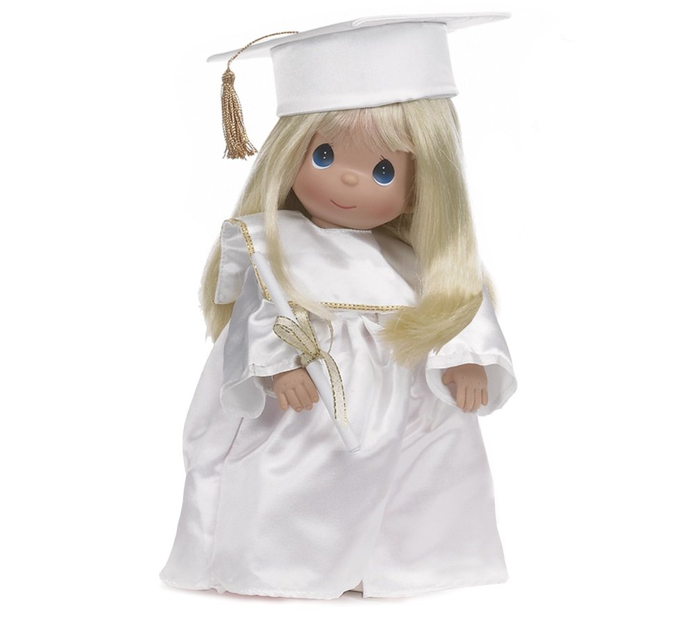 Precious Moments Linda Rick Graduate Blonde 12-inch Collectible Doll - Perfect for Graduation Gifts, Birthday Presents & Home Decor