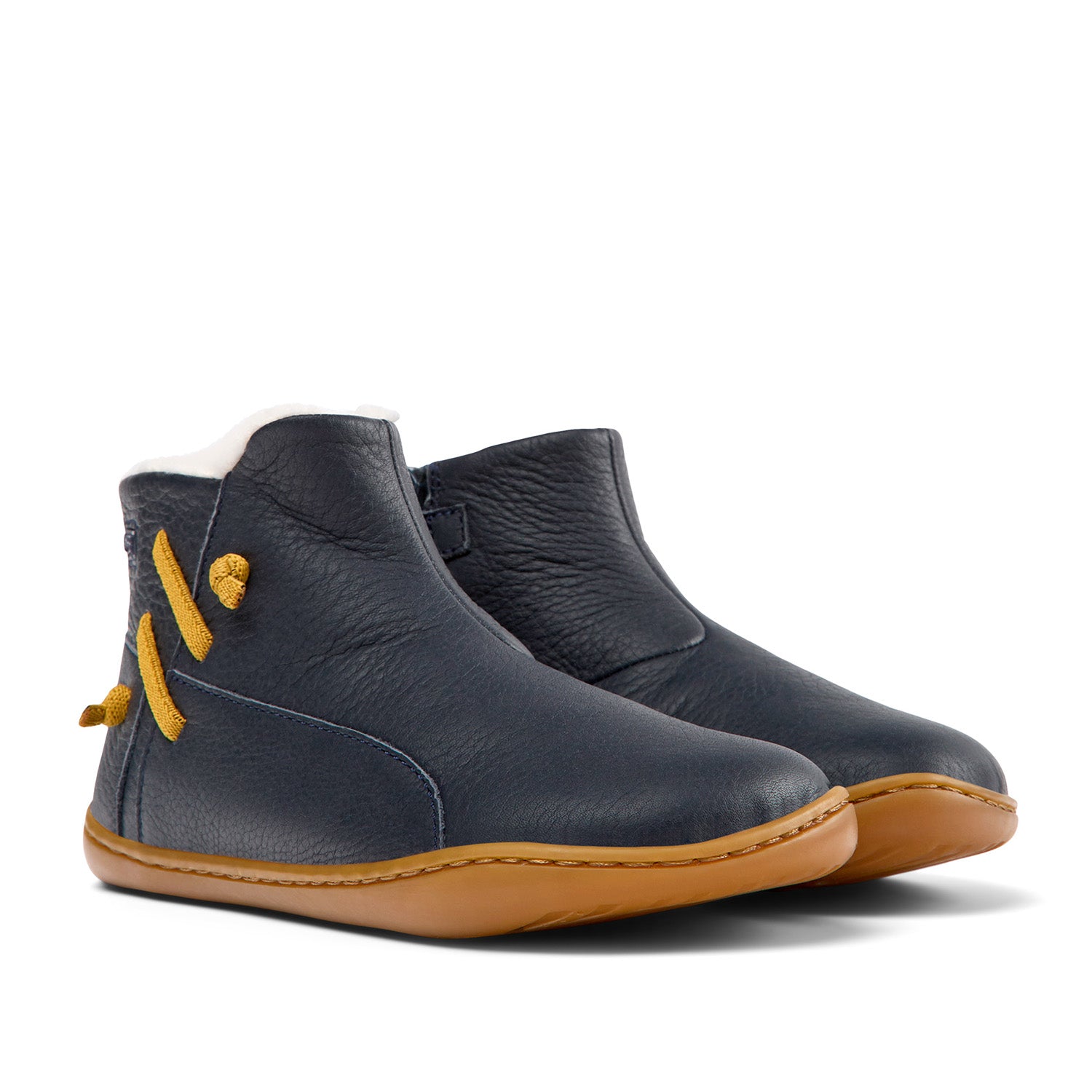Navy Camper Kids Peu Cami - Comfortable and Stylish Outdoor Shoes for Boys and Girls - Perfect for Hiking, Camping, and Everyday Adventures