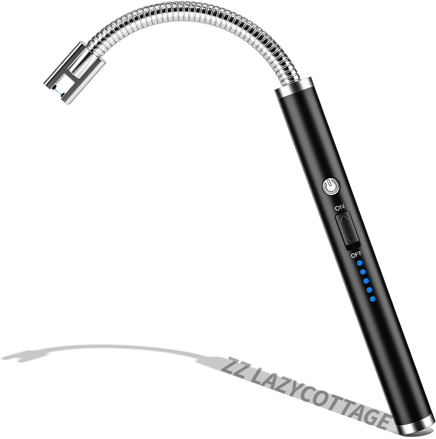 Rechargeable USB Candle Lighter - Windproof Electric Arc Ignition Lighter for Kitchen, BBQ, Candles & Gas Stove | Flameless & Safe for Indoor/Outdoor Use | Perfect for Camping, Fireplaces & Home Decor